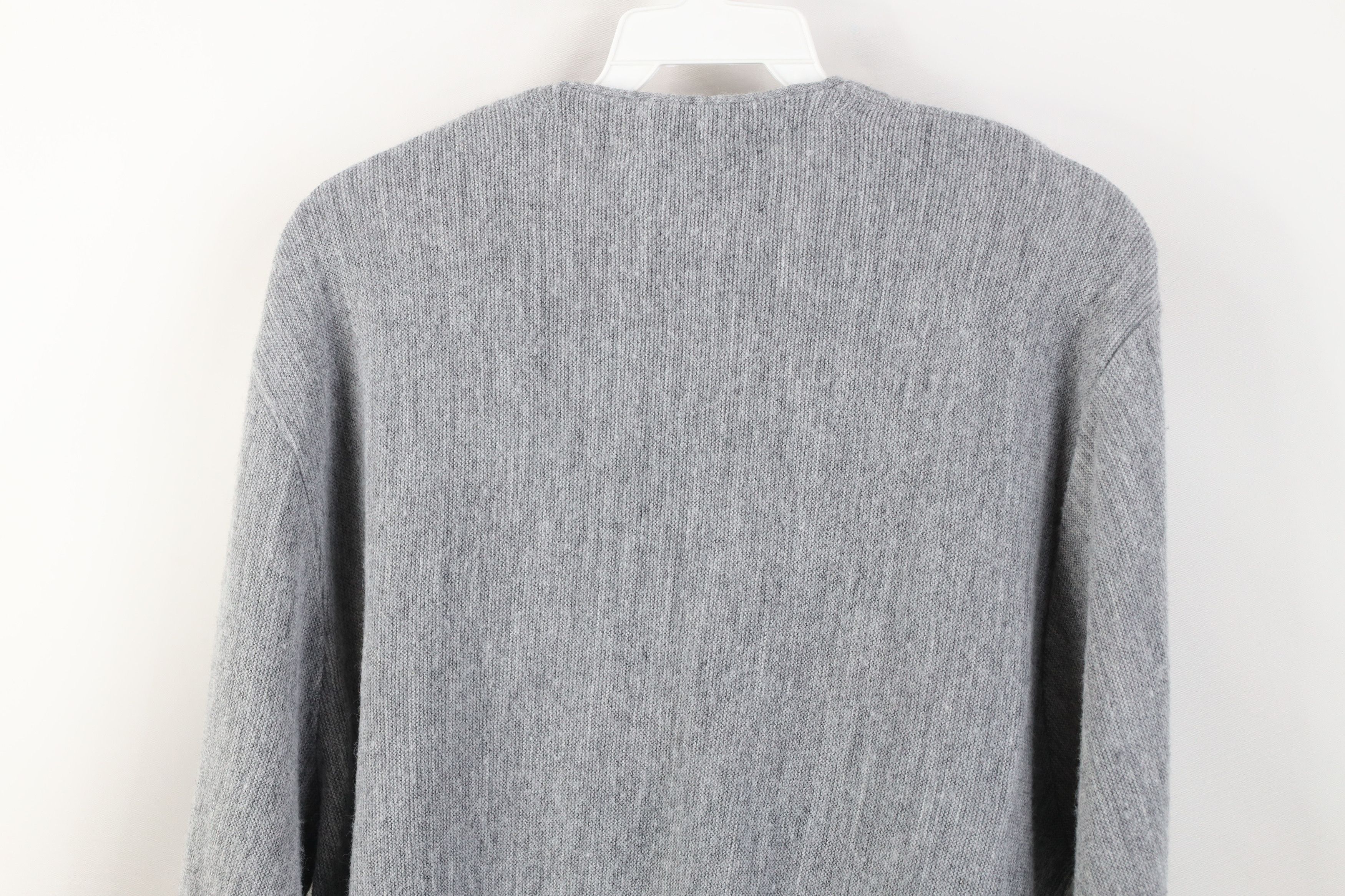 Vintage Vintage 70s Streetwear Cobain Knit Cardigan Sweater Gray USA Size US M / EU 48-50 / 2 - 10 Thumbnail