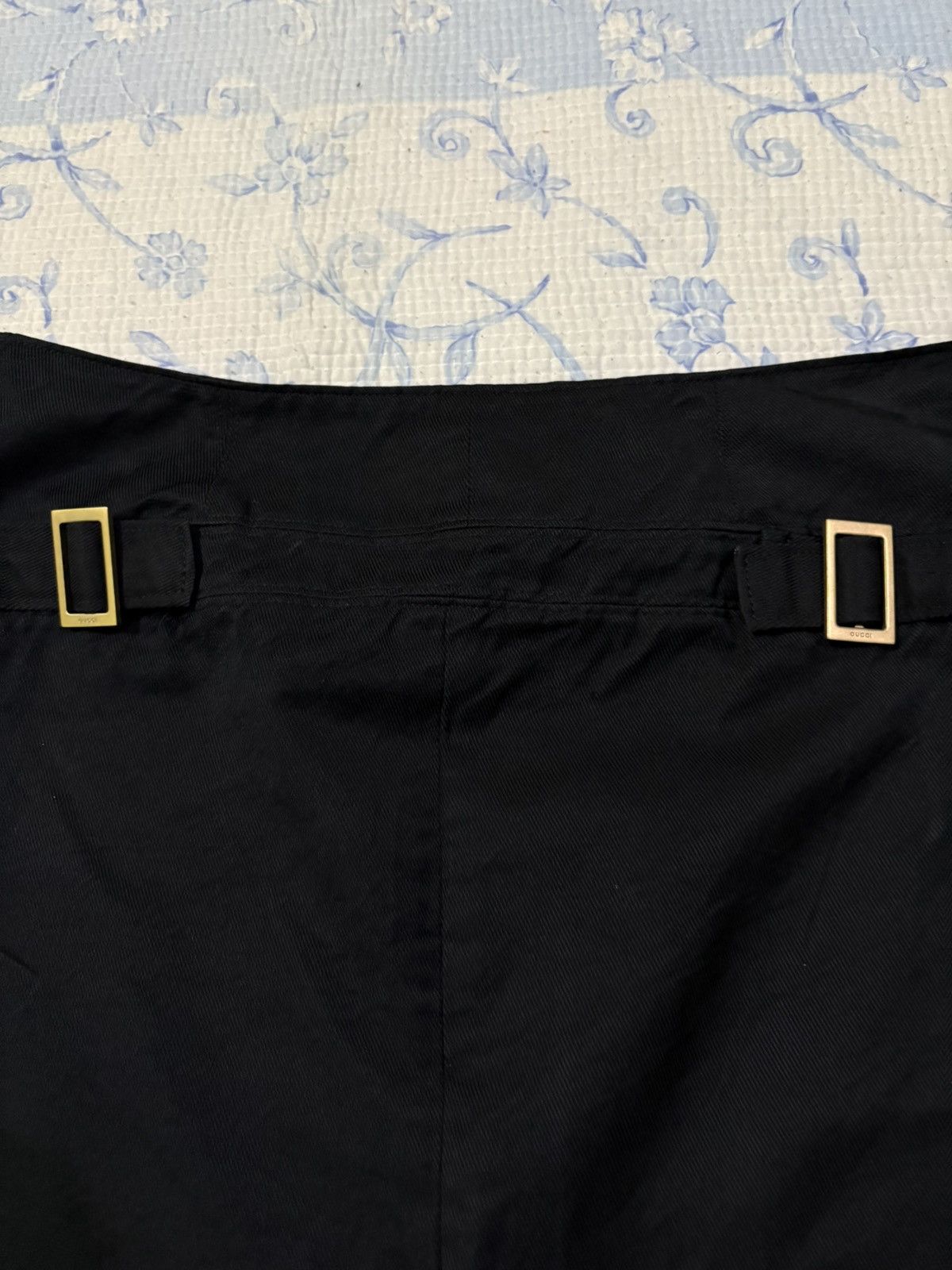Gucci Gucci Cotton Silk Black Skirt Size 28" / US 6 / IT 42 - 8 Thumbnail
