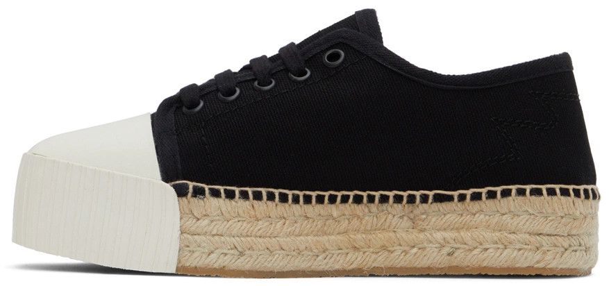 Palm Angels o1y1125 Espadrilles in Black/White Size US 7 / IT 37 - 2 Thumbnail