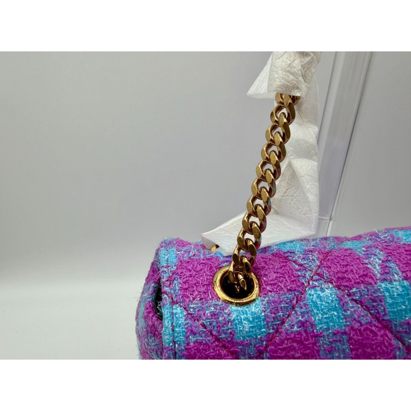 Versace VERSACE Women Wool Jacquard Gold Medusa Quilted Shoulder Bag Size ONE SIZE - 11 Thumbnail