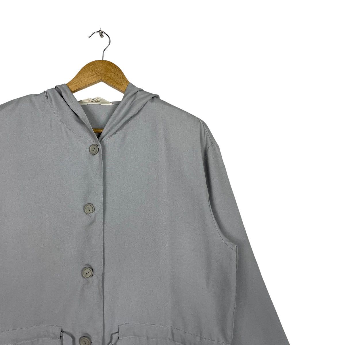 Japanese Brand × Romeo Gigli × Vintage 💥GIGGLY LINEN HOODIE BUTTON STYLE Size US M / EU 48-50 / 2 - 5 Thumbnail