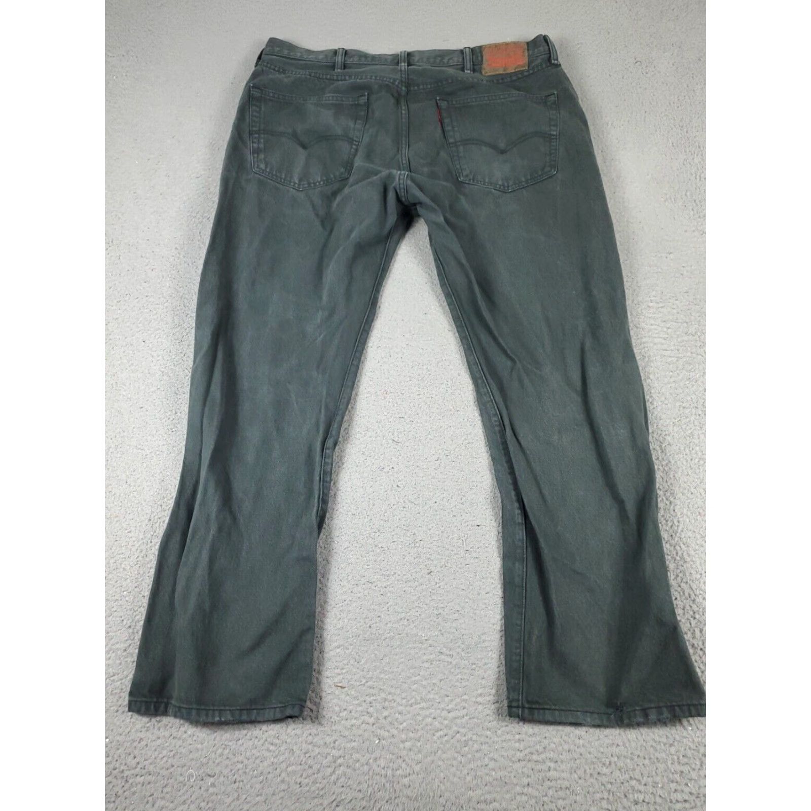Levi's Levis 501 Straight Leg Jeans Mens Gray 38x29 Regular Cotton Size US 38 / EU 54 - 7 Thumbnail