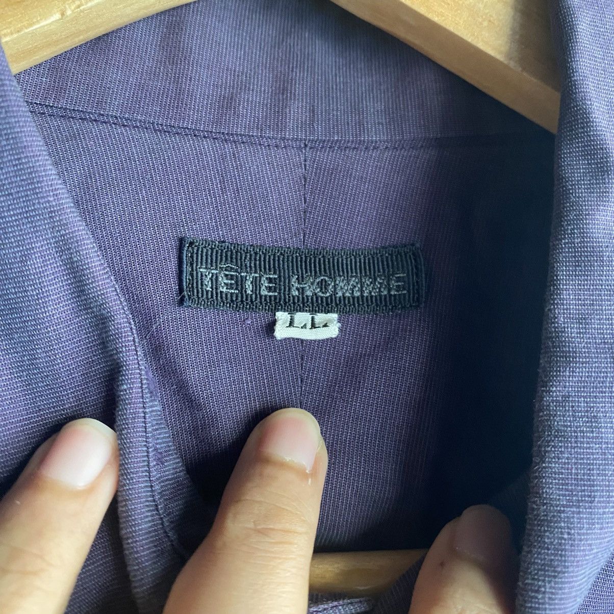Tete Homme Tete homme by yohji yamamoto Vintage Purple Shirt - Size LL Size US XL / EU 56 / 4 - 9 Thumbnail