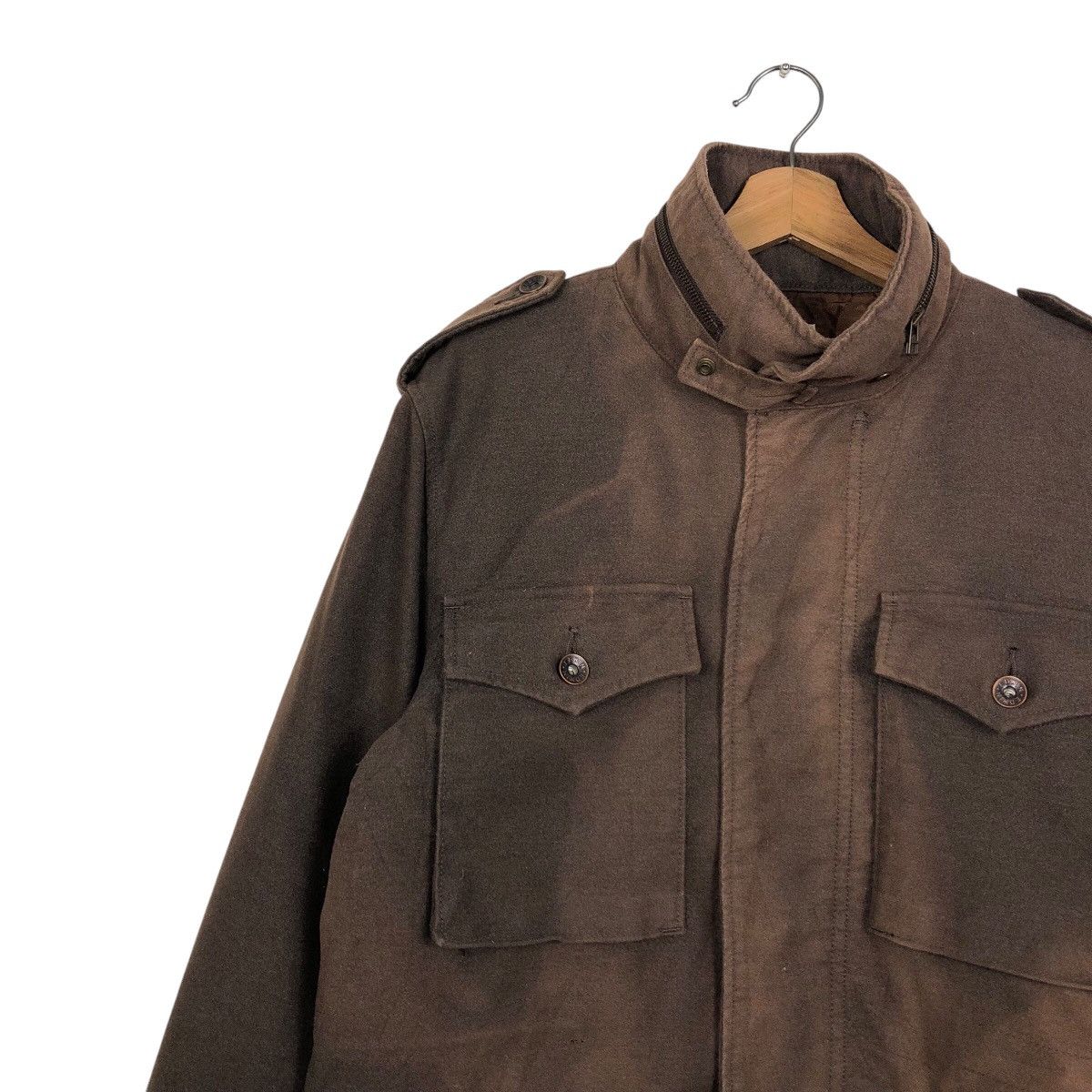 Edwin 📌Vintage Chore Biker Jacket Edwin Multi Pocket Sun Faded Size US M / EU 48-50 / 2 - 8 Thumbnail