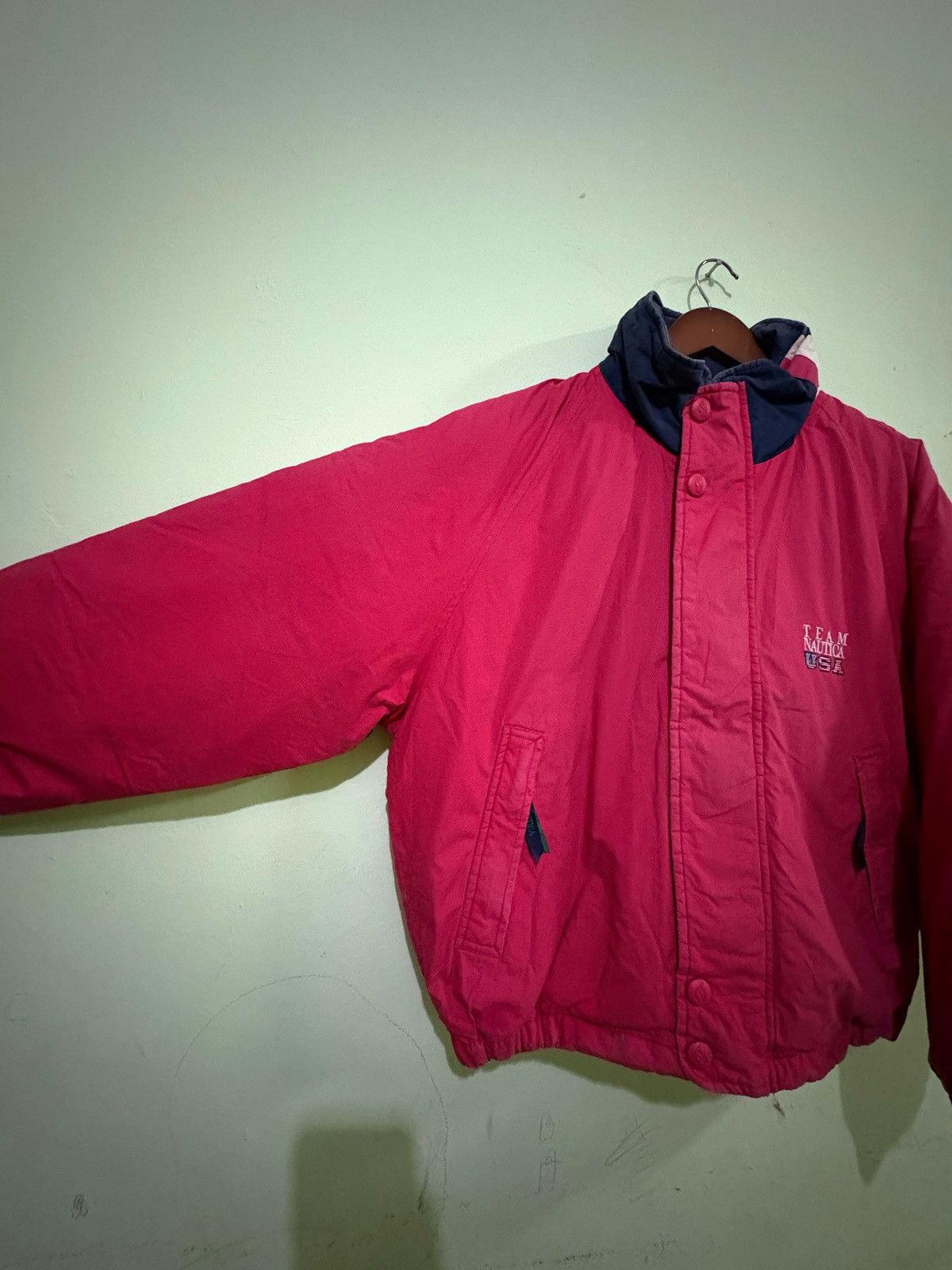 Nautica × Vintage Vintage 90’s Nautica Team USA Puffer Jacket Nice Design Size US M / EU 48-50 / 2 - 2 Thumbnail