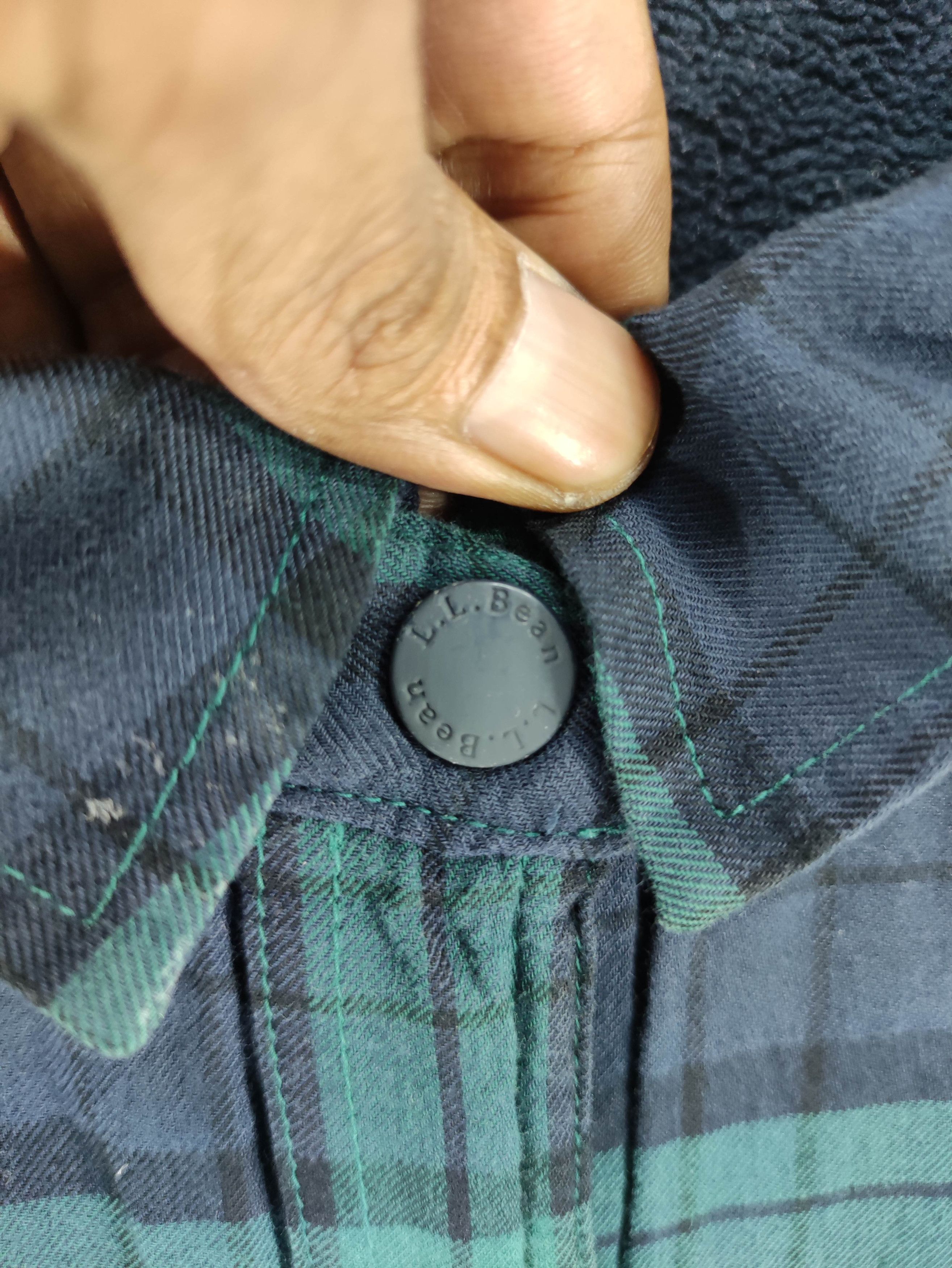 L.L. Bean Vintage L.L. Bean Flannel Jacket Snap Button Checkered Size US L / EU 52-54 / 3 - 3 Thumbnail