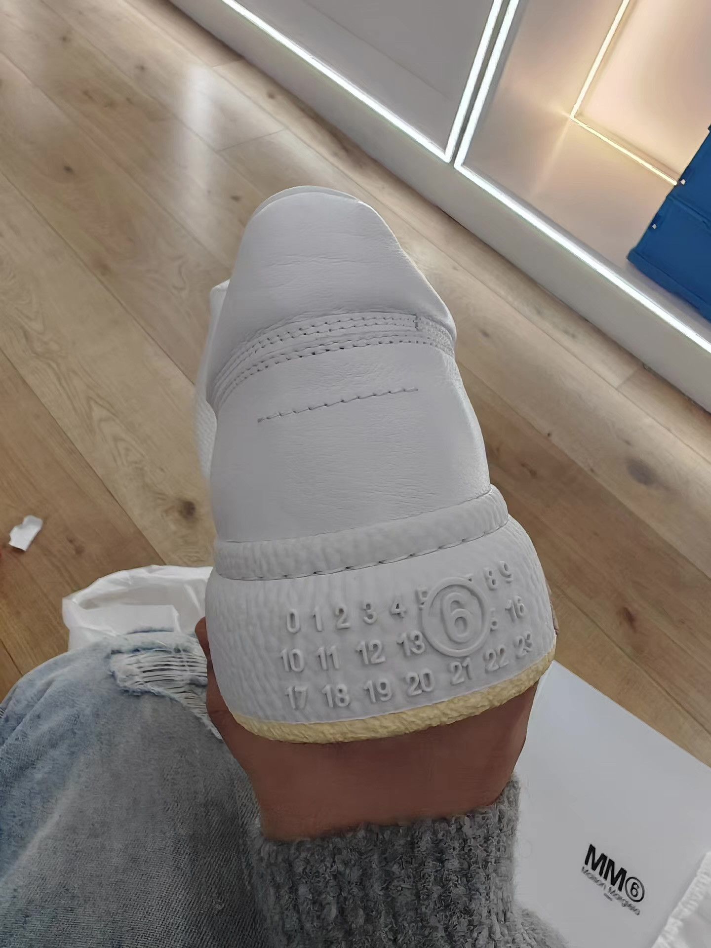 Maison Margiela Maison Margiela MM6 White Low-Top Sneakers Q15 Size US 8.5 / EU 41-42 - 2 Thumbnail