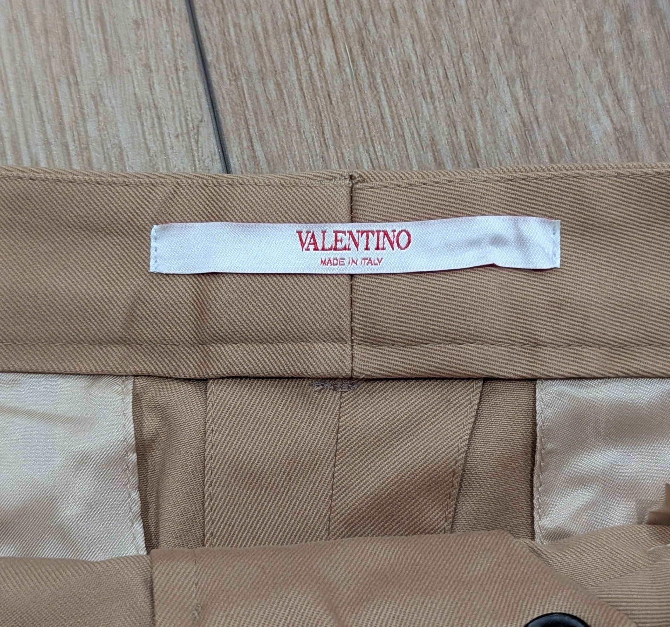 Valentino Valentino Flat Front Chino Pants Beige 52 US 36 Size US 36 / EU 52 - 6 Thumbnail