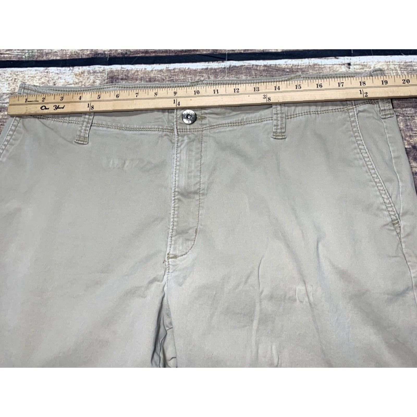 Lee LEE Modern Series L342 Jeans Straight Beige 39x29 1/2 Men’s Regular Cotton Elastane Denim Belt Loops 5 Pocket Zip Fly Classic Size US 39 - 3 Thumbnail