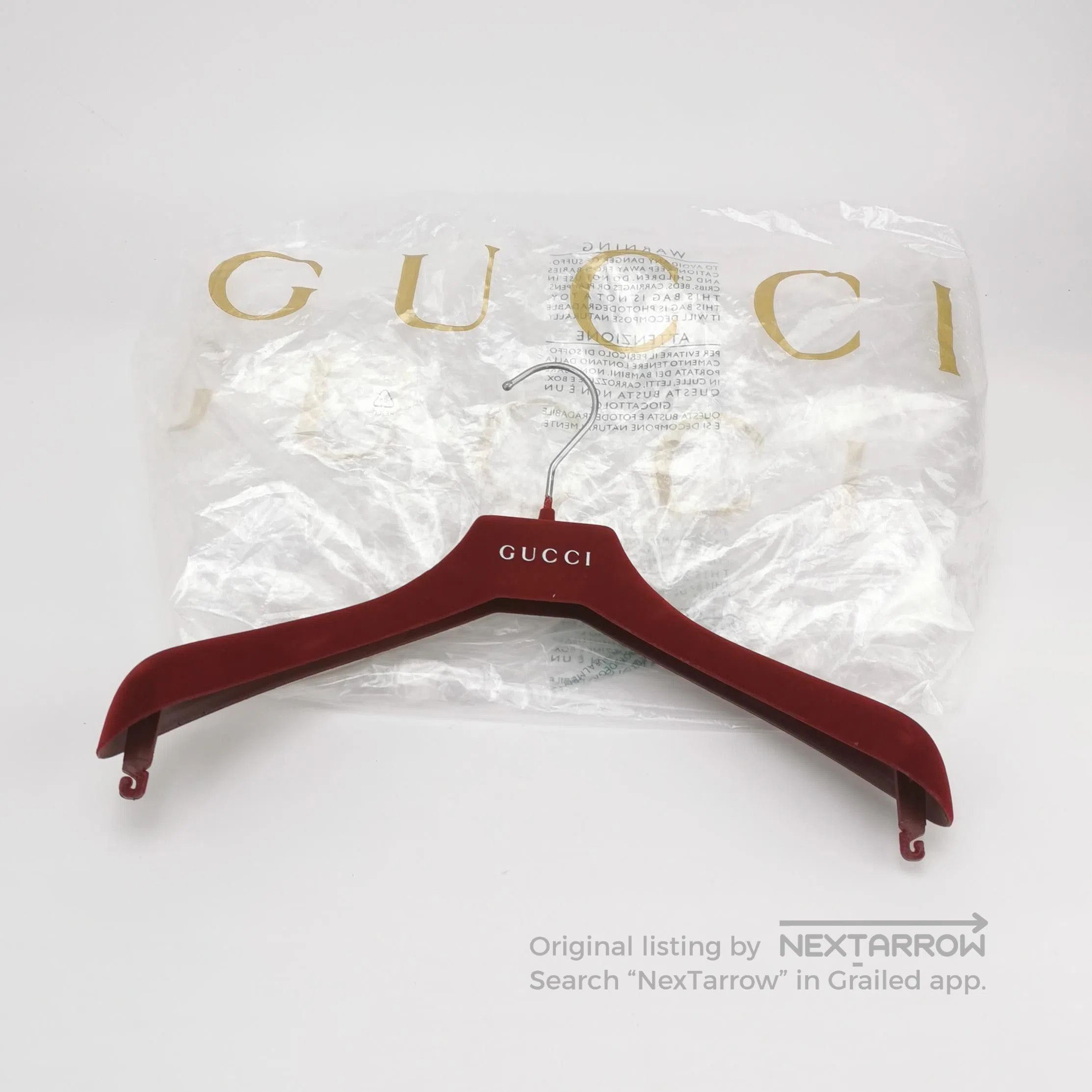 Gucci GG Monogram Silk Lapel Collar Long.