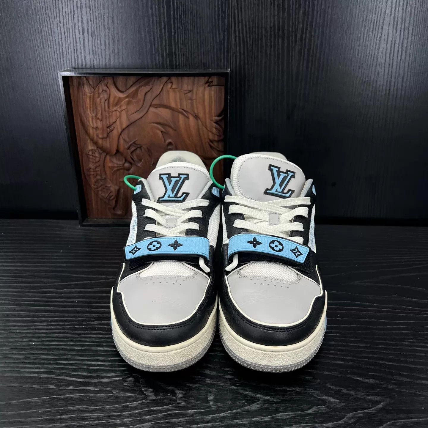 Louis Vuitton LV Trainer Ocean Blue 7/41 Good Condition With Box Size US 8 / EU 41 - 4 Thumbnail