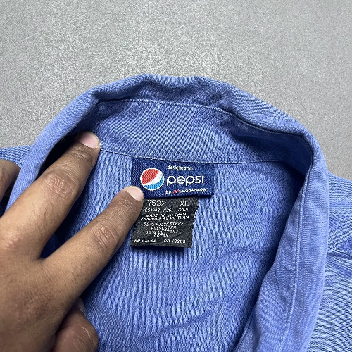 Pepsi × Vintage Vintage 90's Pepsi Work Shirt Size US XL / EU 56 / 4 - 6 Thumbnail