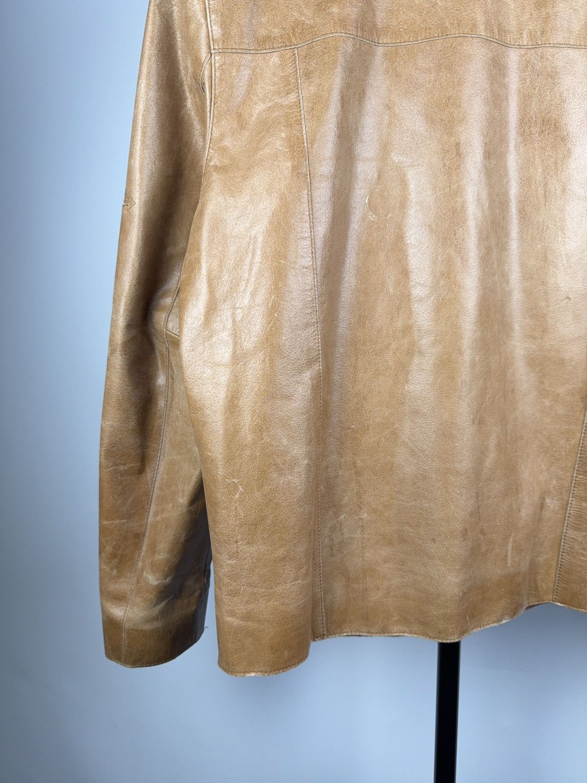 Vintage Vintage 90s Retro Avant Garde Leather Biker MOTO Y2K Jacket Size US S / EU 44-46 / 1 - 15 Thumbnail