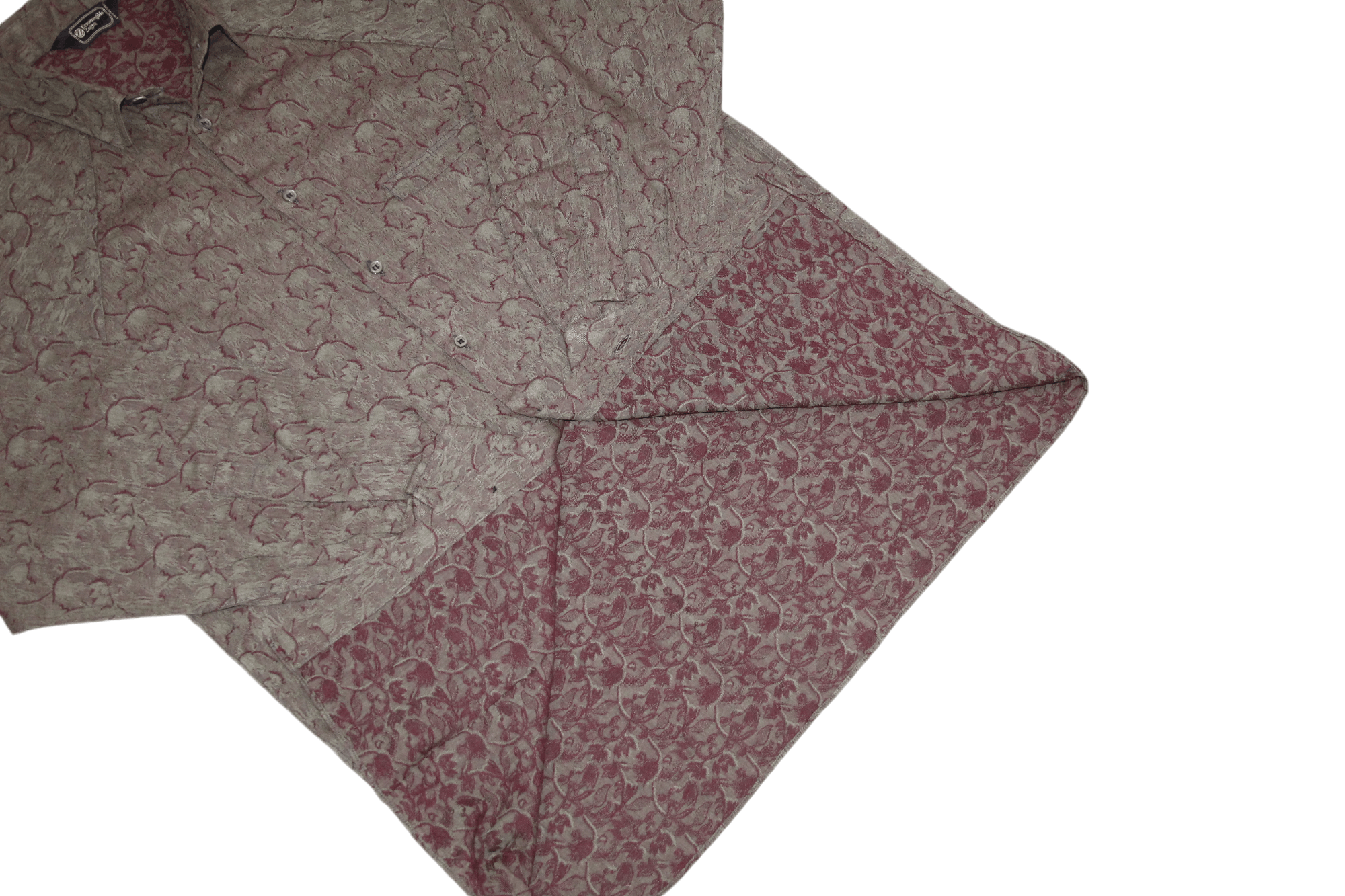 Ermenegildo Zegna Ermenegildo Zegna Trivero Cotton Wool Baroque Jacquard Shirt Size US M / EU 48-50 / 2 - 6 Thumbnail