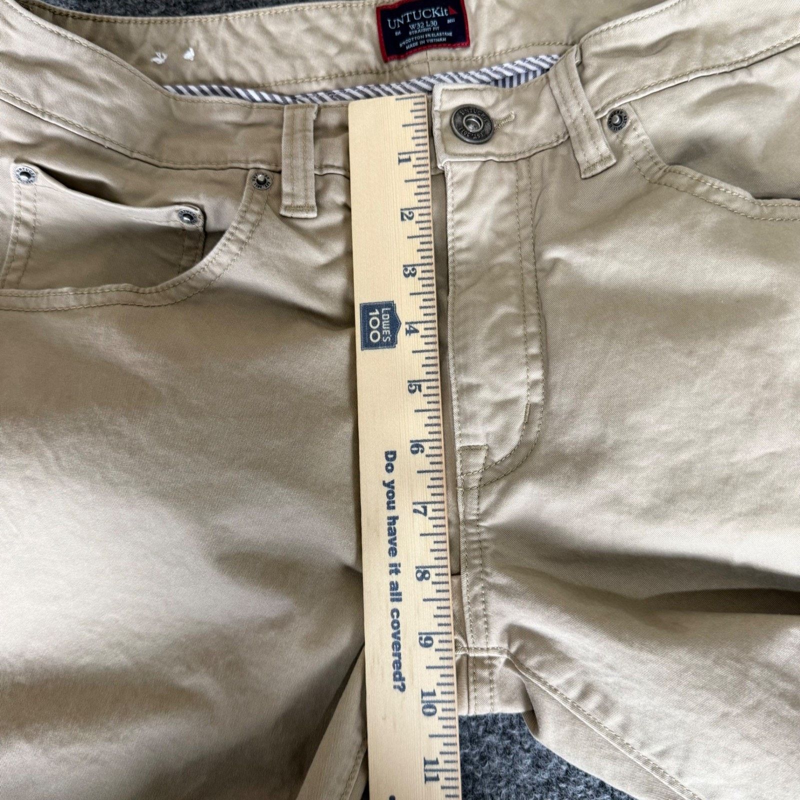 UNTUCKit UNTUCKit Mens Straight Fit Chino Pant 32x30 (32x25) Everyday Size US 32 / EU 48 - 6 Thumbnail