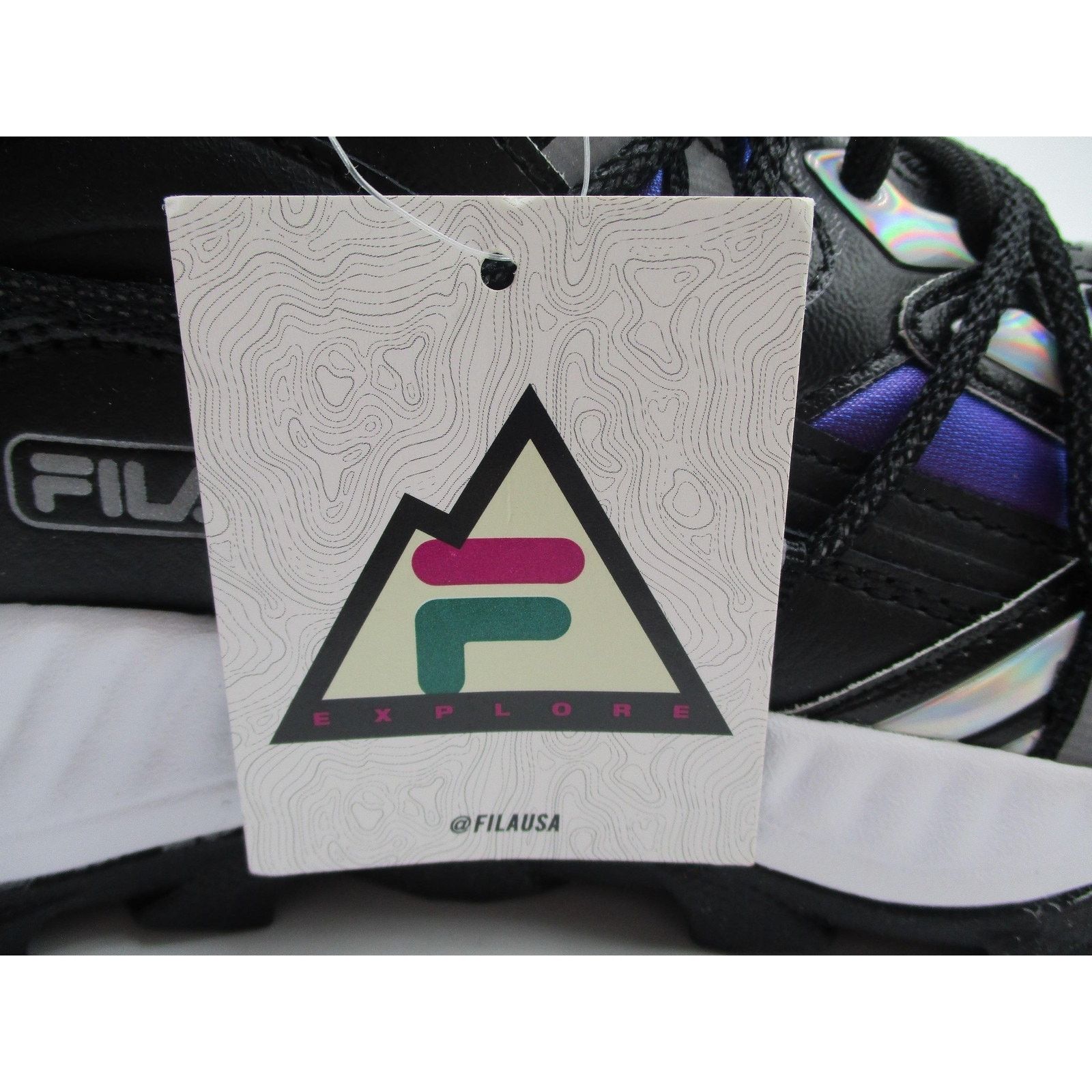 Fila Fila Explore Energized Mens Size 8.5 Black Purple Sneakers Size US 8.5 / EU 41-42 - 7 Thumbnail