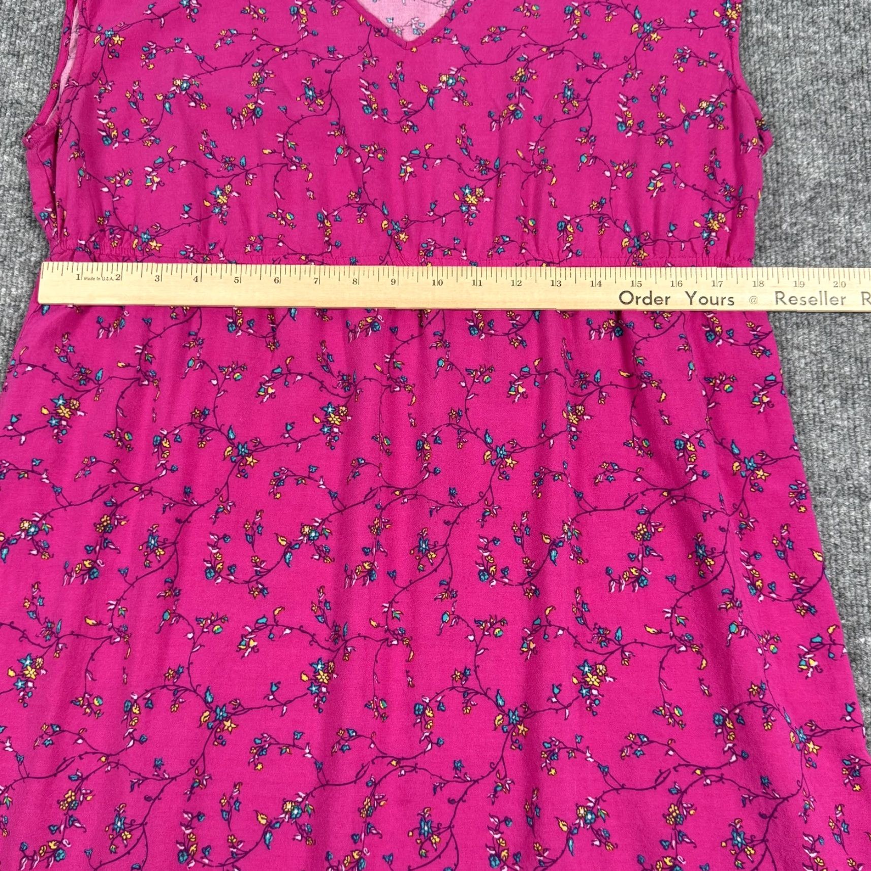 Old Navy VINTAGE Old Navy Dress Womens XL Pink Floral Boho Sleeveless Rayon Summer Casual 2010s Size XL / US 12-14 / IT 48-50 - 3 Thumbnail