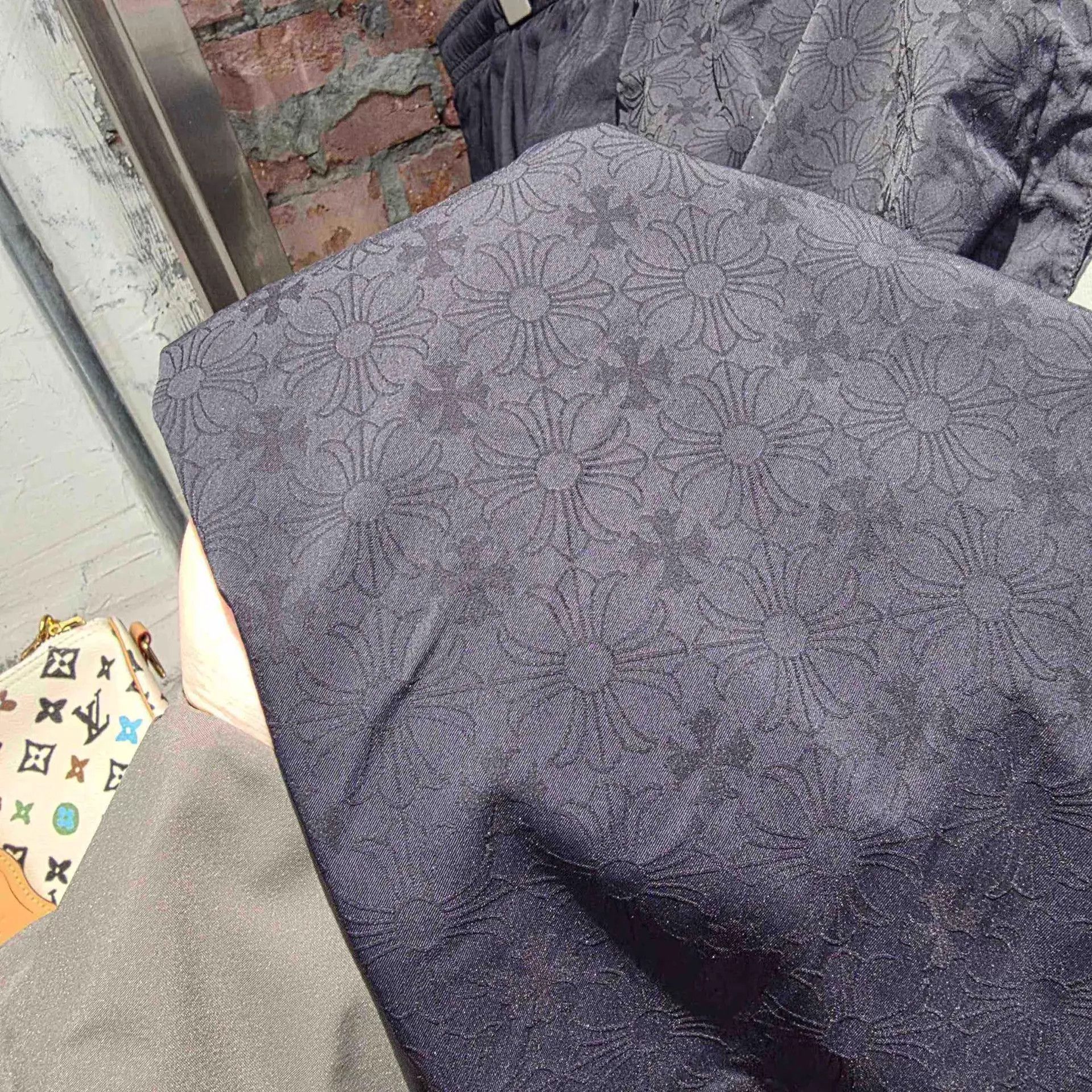 Chrome Hearts Chrome Hearts Black All-Over Print Zip-Cuff Track Pants M Size US 32 / EU 48 - 9 Thumbnail