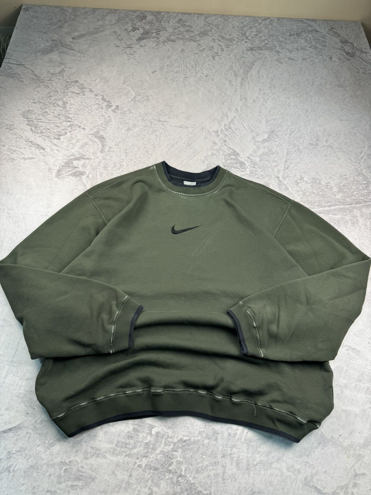Nike × Vintage NIKE VINTAGE CENTER LOGO OVERSIZE BOXY SWEATSHIRT Size US XL / EU 56 / 4 - 6 Thumbnail