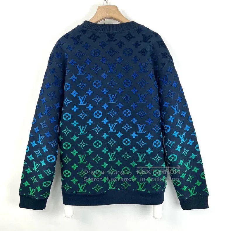 Louis Vuitton Louis Vuitton Blue Green Gradient Sweatshirt. Size US XXL / EU 58 / 5 - 2 Thumbnail