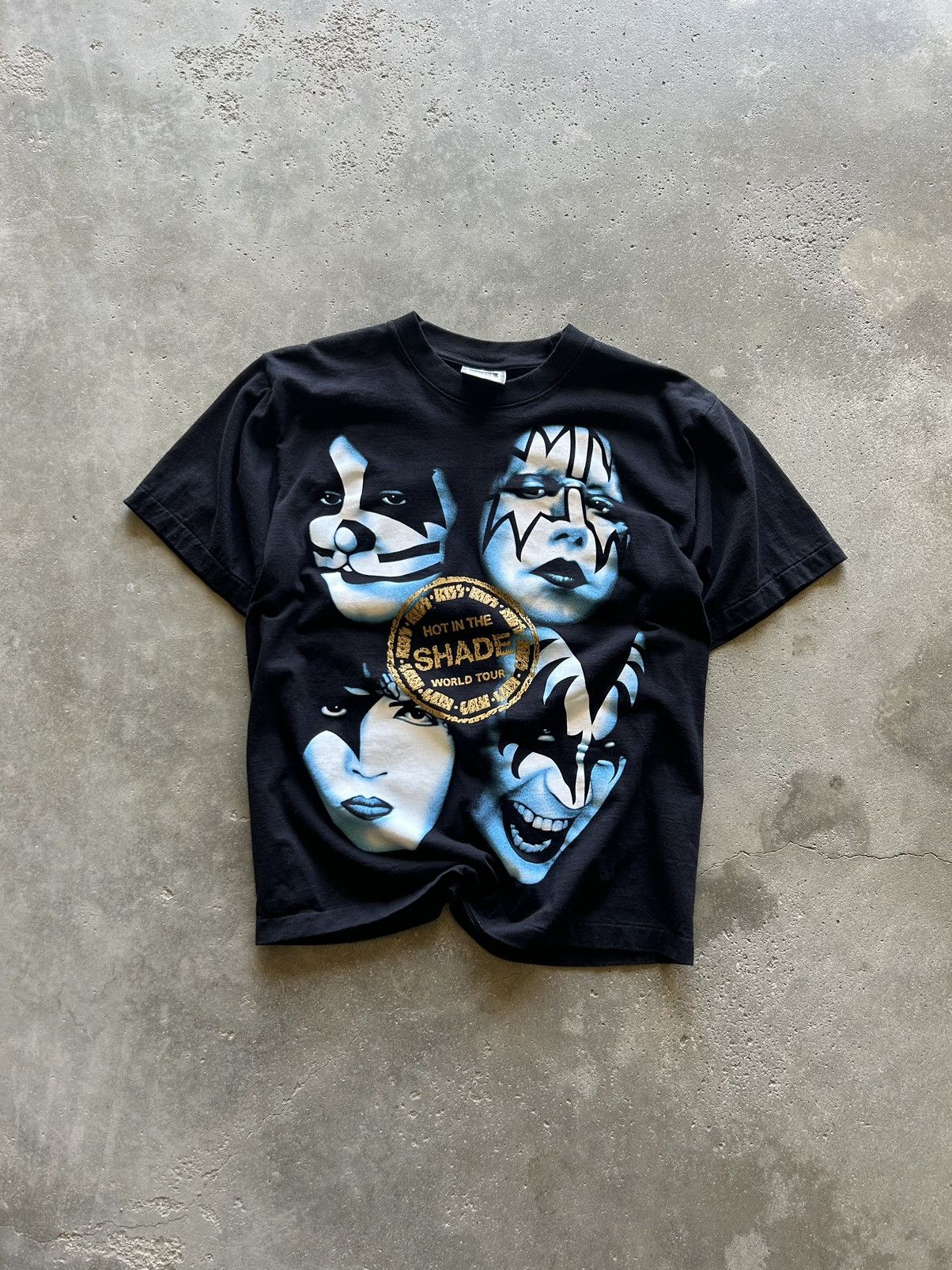 Band Tees × Vintage Vintage 90s Kiss Hot in the Shade Shirt Size US L / EU 52-54 / 3 - 1 Thumbnail