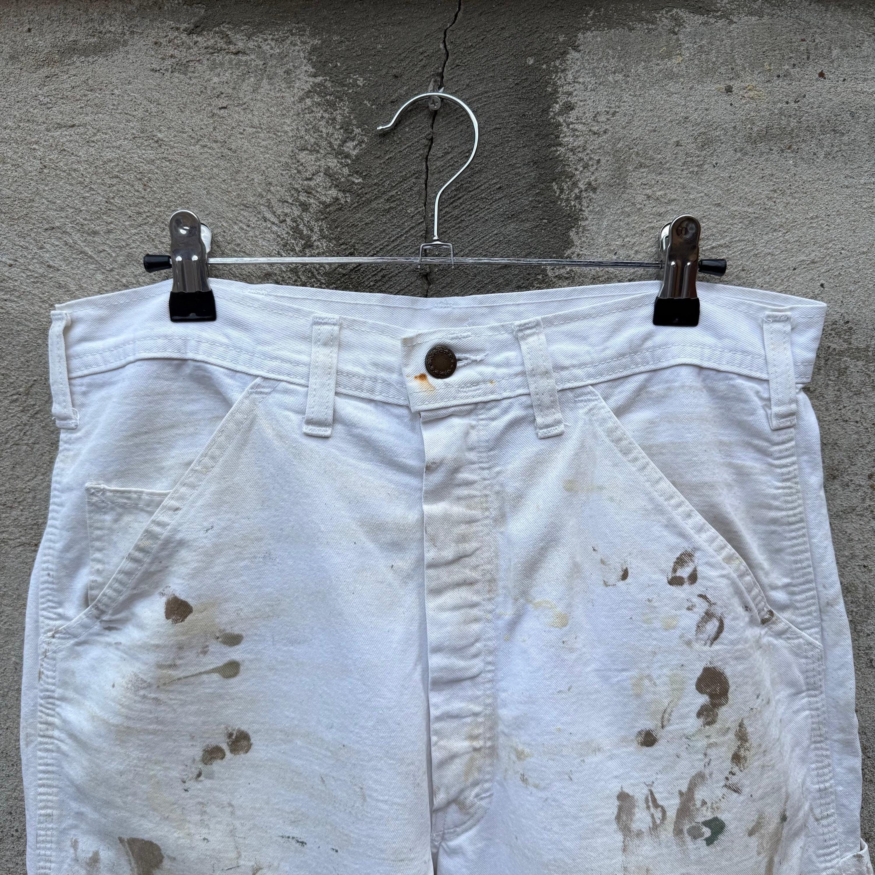 Stan Ray × Vintage 80's Stan Ray Painter White Paint Splatter Pants Size US 31 - 6 Thumbnail