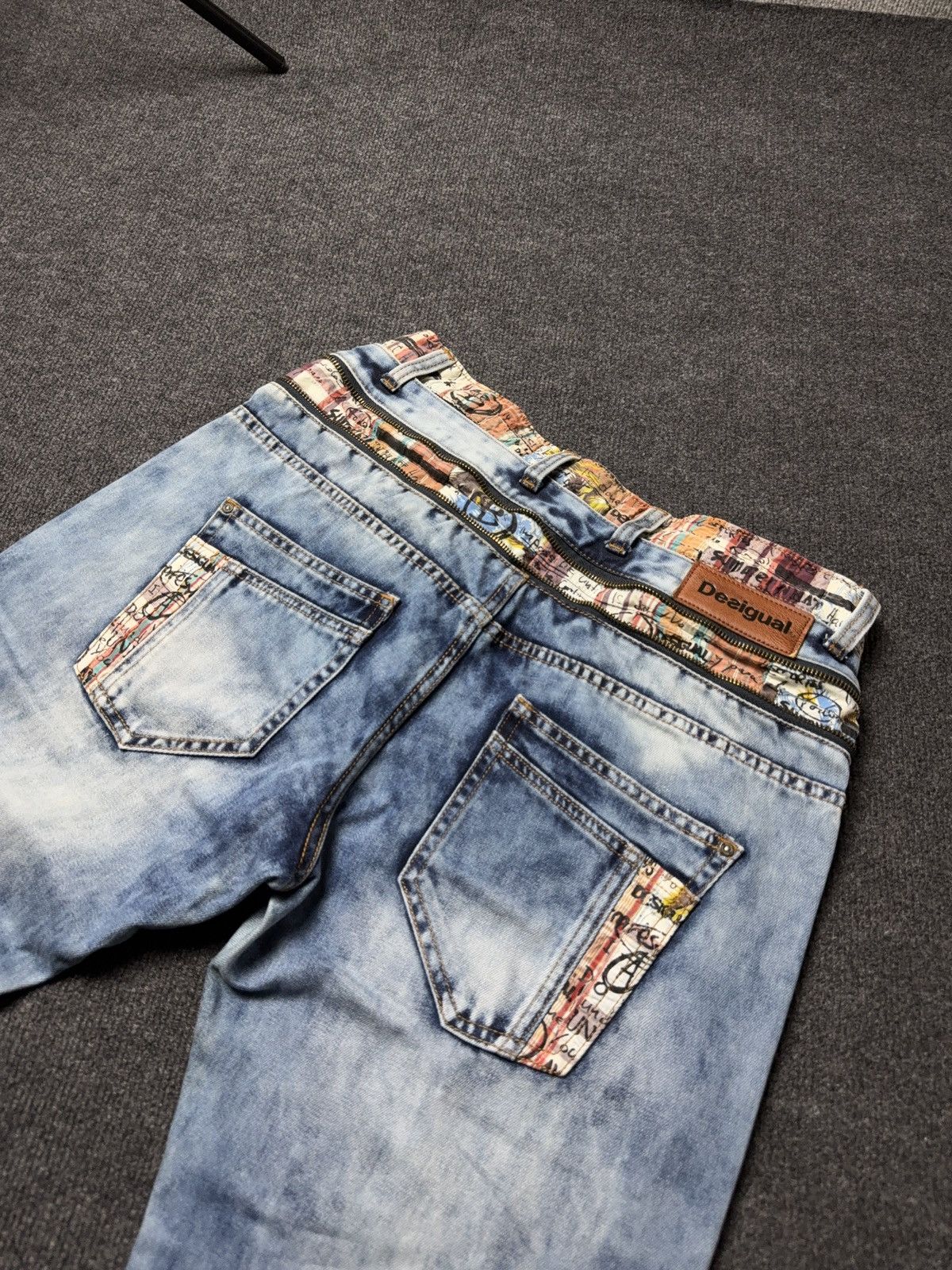 Desigual Y2k Vintage 00s Japanese Retro Desigual Waist Zip Denim Size US 34 / EU 50 - 18 Thumbnail