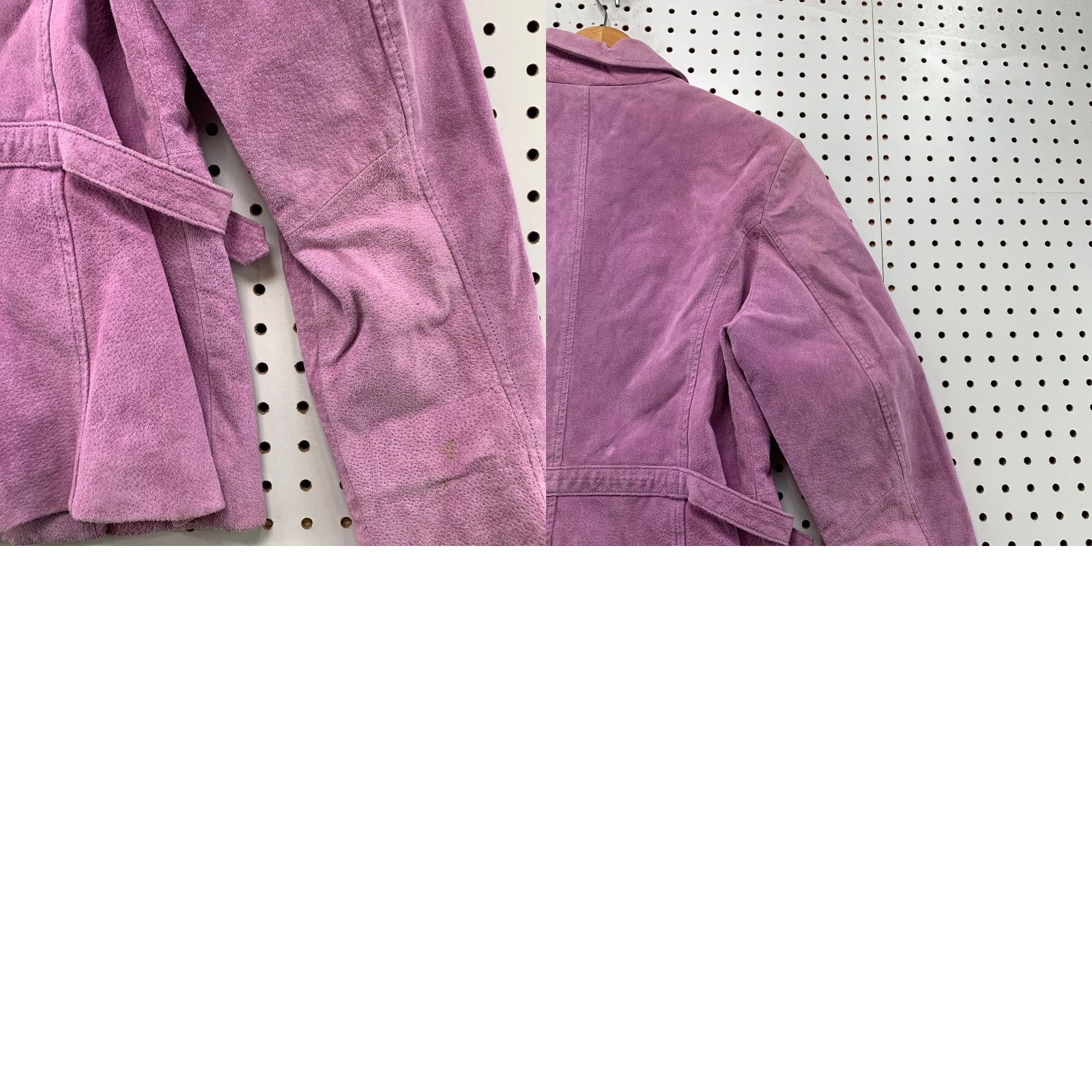 Vintage Relativity Suede Jacket Womens Medium Purple Zip Collared Jacket Size M / US 6-8 / IT 42-44 - 11 Thumbnail