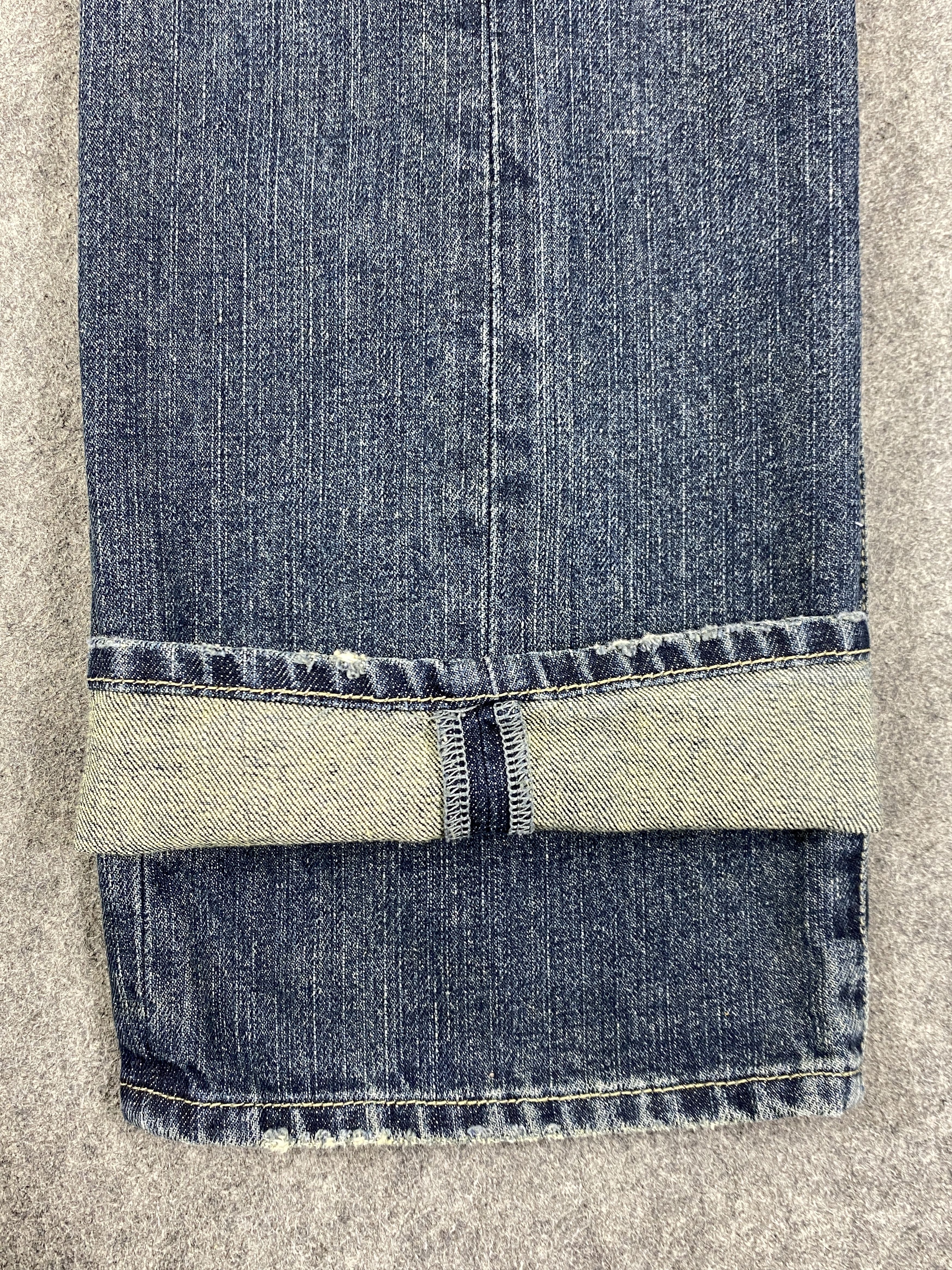 If Six Was Nine Ripped Blue Vintage Oririn Jeans 31x30 - JN3253 Size US 31 - 9 Thumbnail
