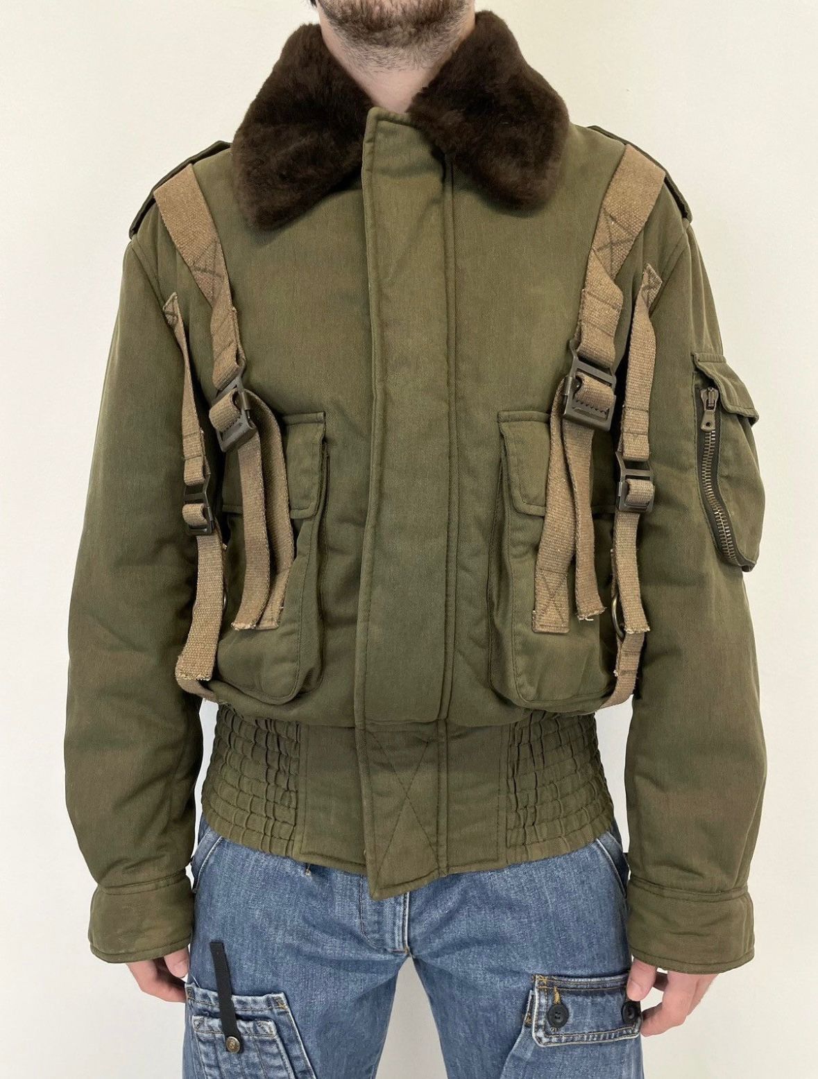 Dolce & Gabbana AW2003 Dolce & Gabbana bondage cargo bomber jacket archive Size US M / EU 48-50 / 2 - 4 Thumbnail