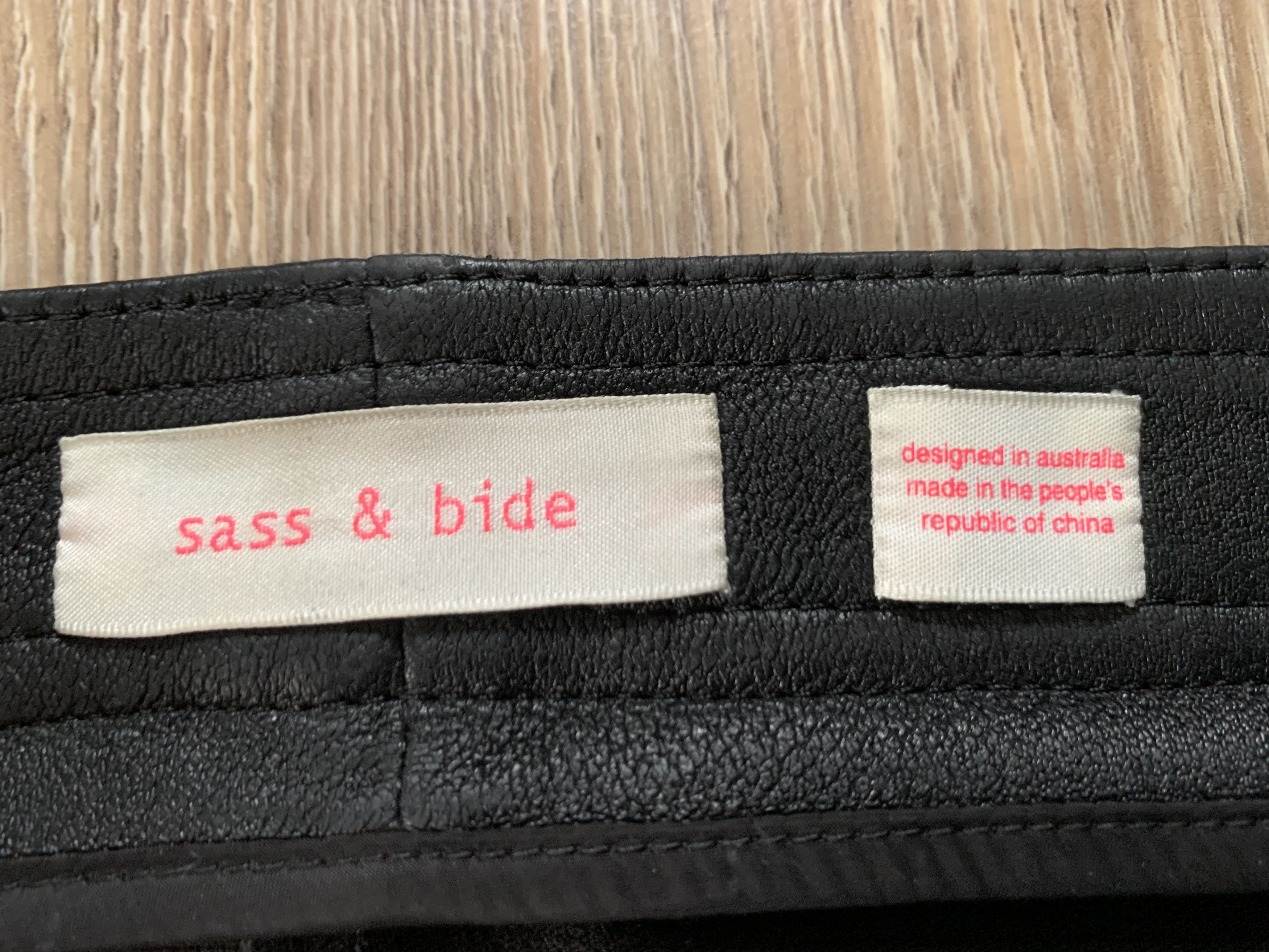 Leather × SAS × Vintage Sass & Bide Australia Women's Lamb Leather Pants Size 27" / US 4 / IT 40 - 9 Thumbnail