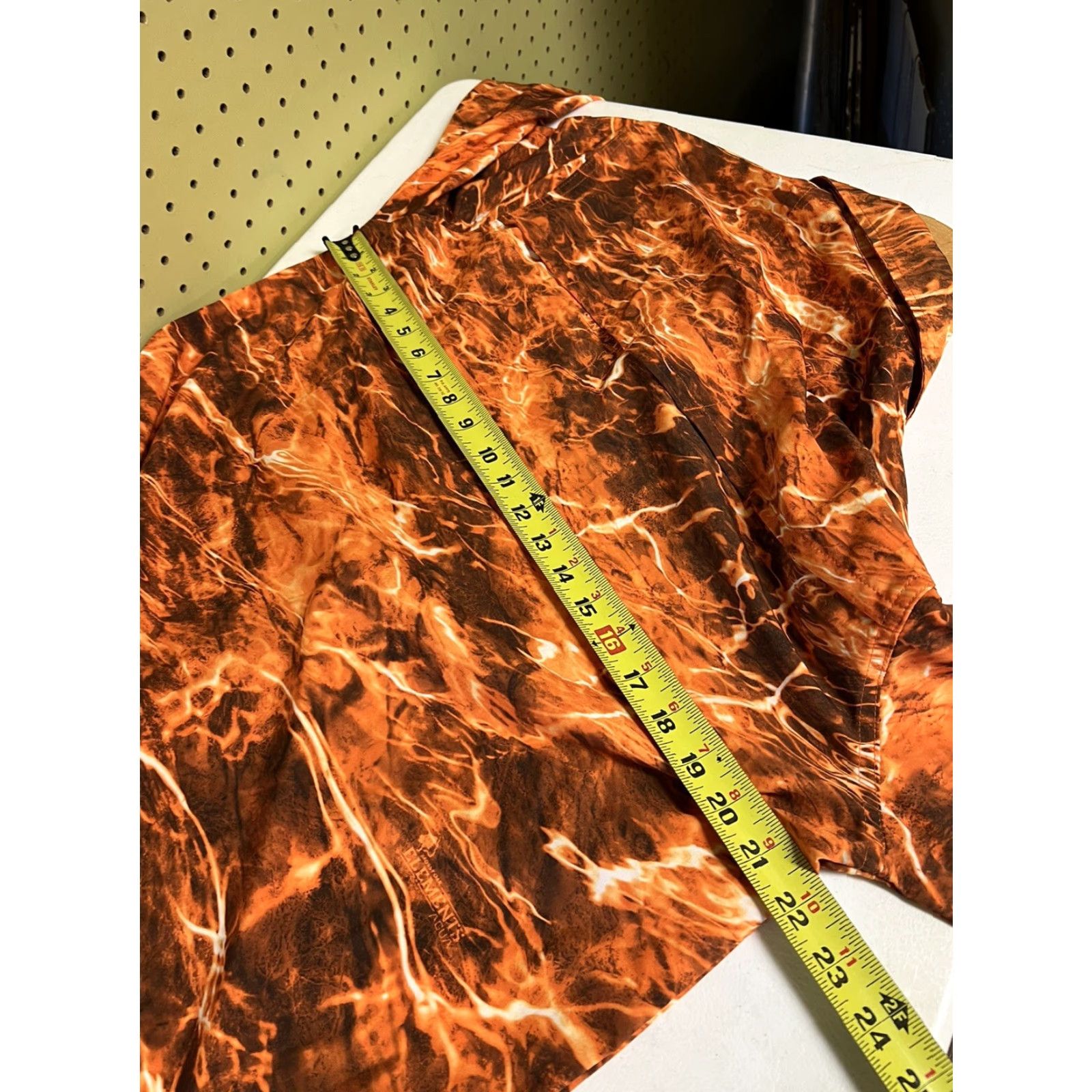 Vintage Mossy Oak Elements Fire Pattern Mens Orange Long Sleeve Shirt M Hunt Shirt Size US M / EU 48-50 / 2 - 8 Thumbnail