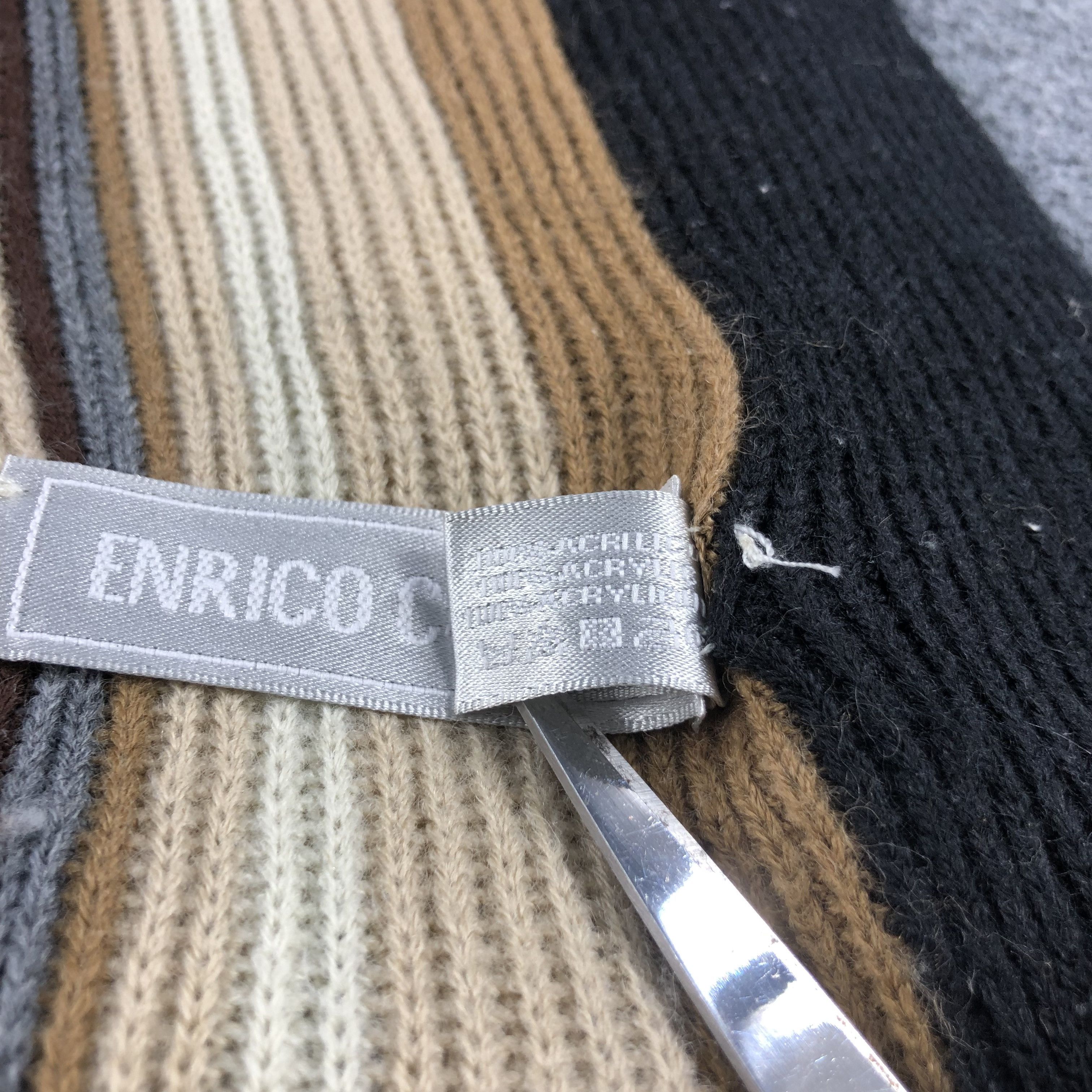 Enrico Coveri Enrico Coveri Striped Knit Scarf Muffler V676 Size ONE SIZE - 6 Thumbnail