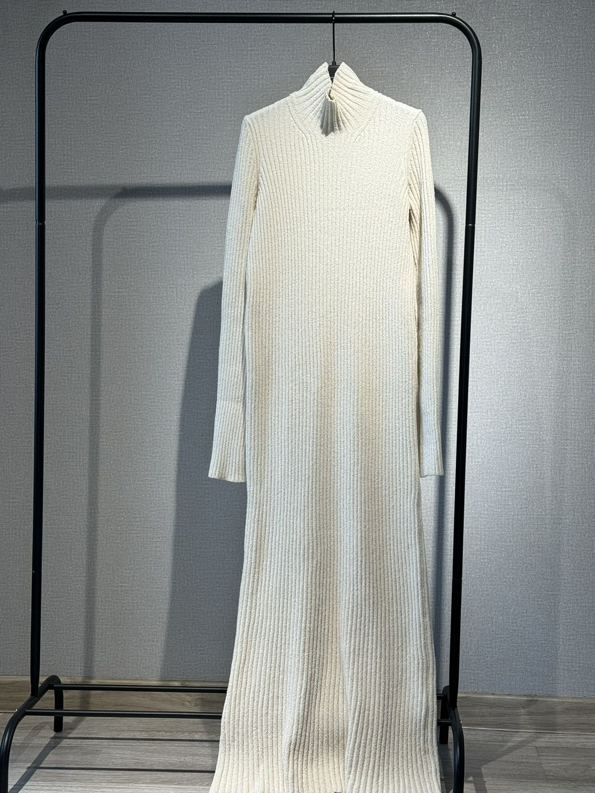 image of Celine Knit Rubber Dress in Cream, Women's (Size XS)