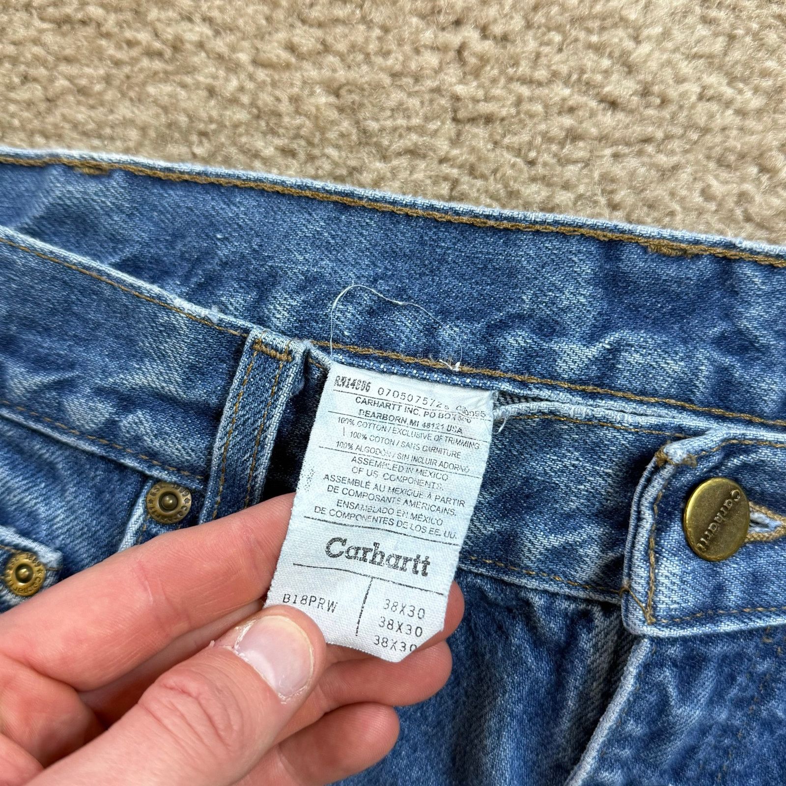 Carhartt Vintage Carhartt Jeans Size US 36 / EU 52 - 4 Thumbnail