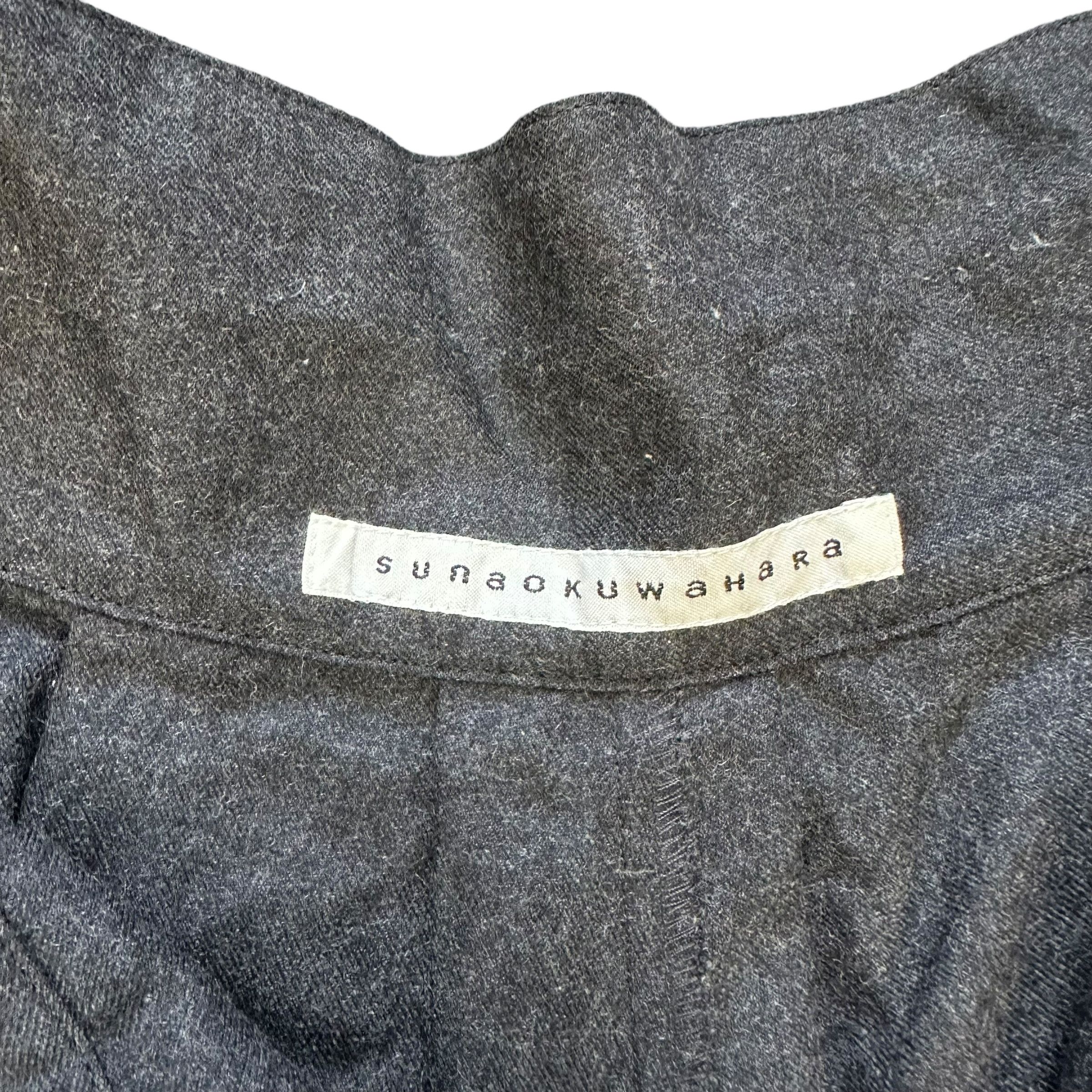 Sunao Kuwahara SUNAO KUWAHARA Wool Loose Shorts Pant #A44-1007 Size 29" - 5 Thumbnail