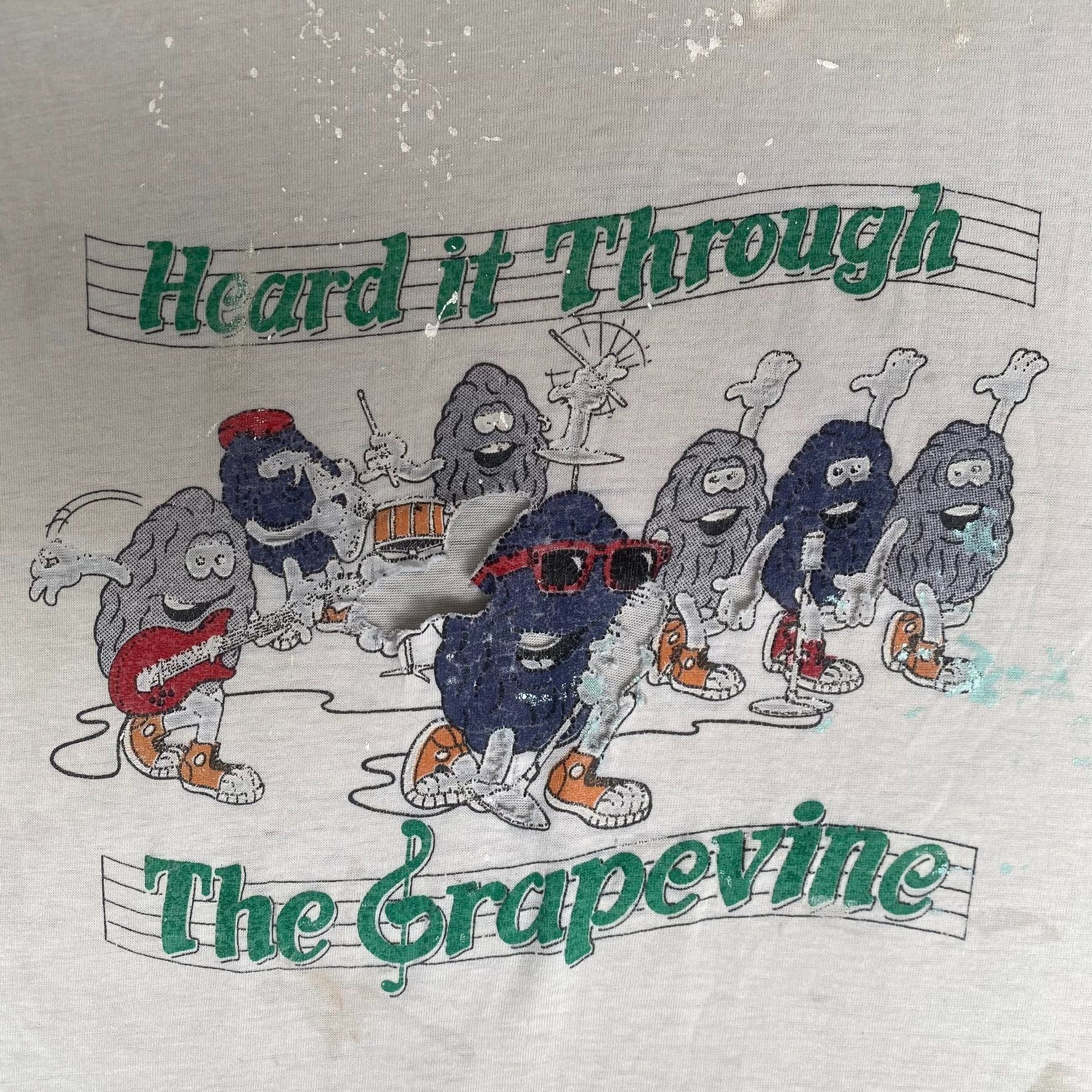 Band Tees Vintage 80s California Raisins Shirt Single Stitch Tee Size US M / EU 48-50 / 2 - 3 Thumbnail