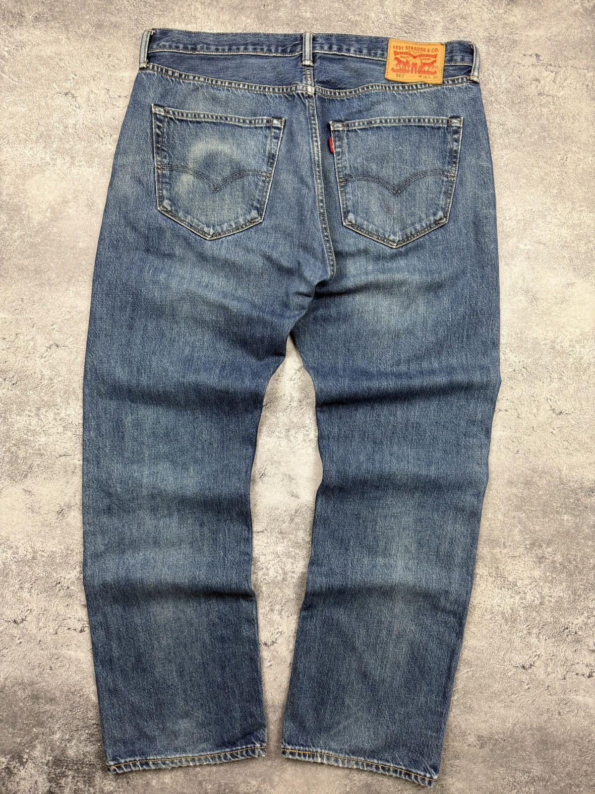 Levi's Vintage Levi’s 501 Flared Baggy Denim Jeans Blue Pants Size US 36 / EU 52 - 20 Thumbnail