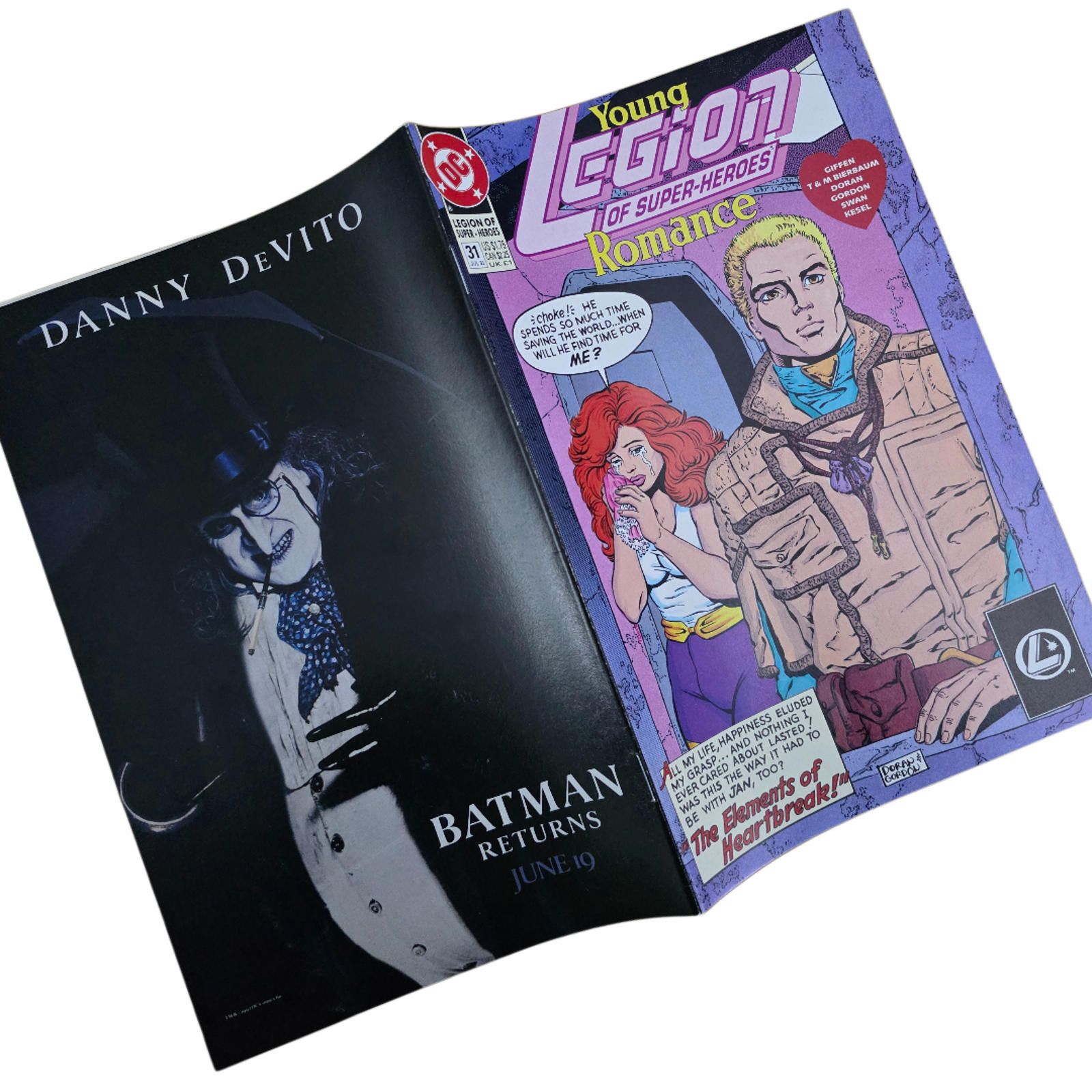DC Comics Young Legion of Super-Heroes Romance #31 1992 DC Comic (C) Size ONE SIZE - 3 Thumbnail