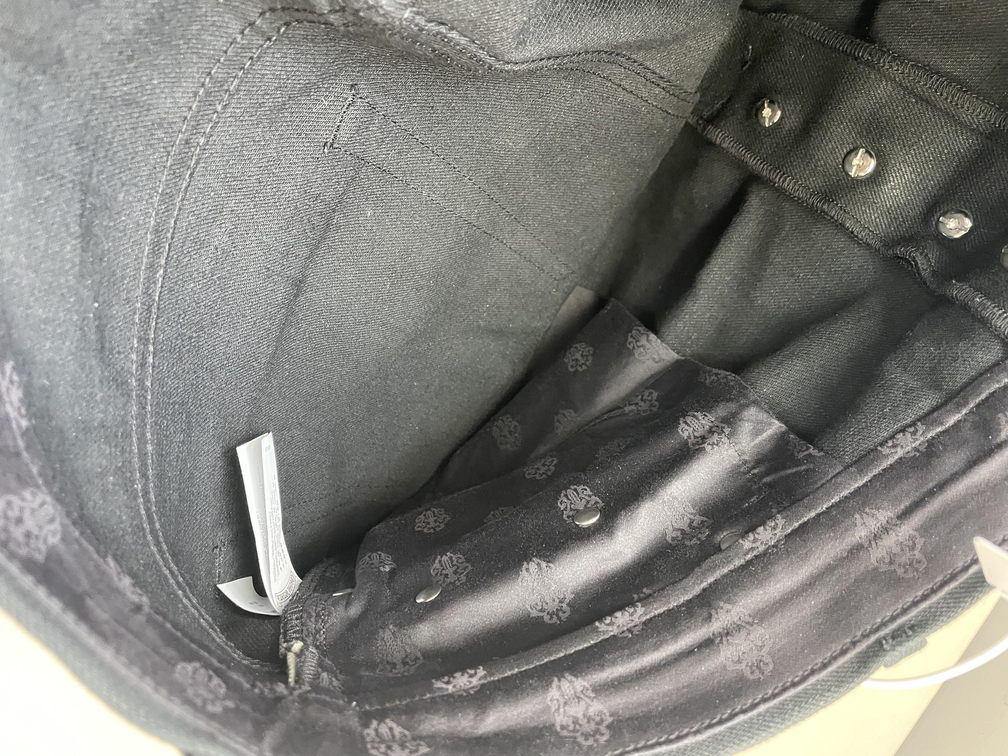 Chrome Hearts Chrome Hearts KS Cross Button Indigo Black Jeans Size 24" / US 00 / IT 34 - 7 Thumbnail