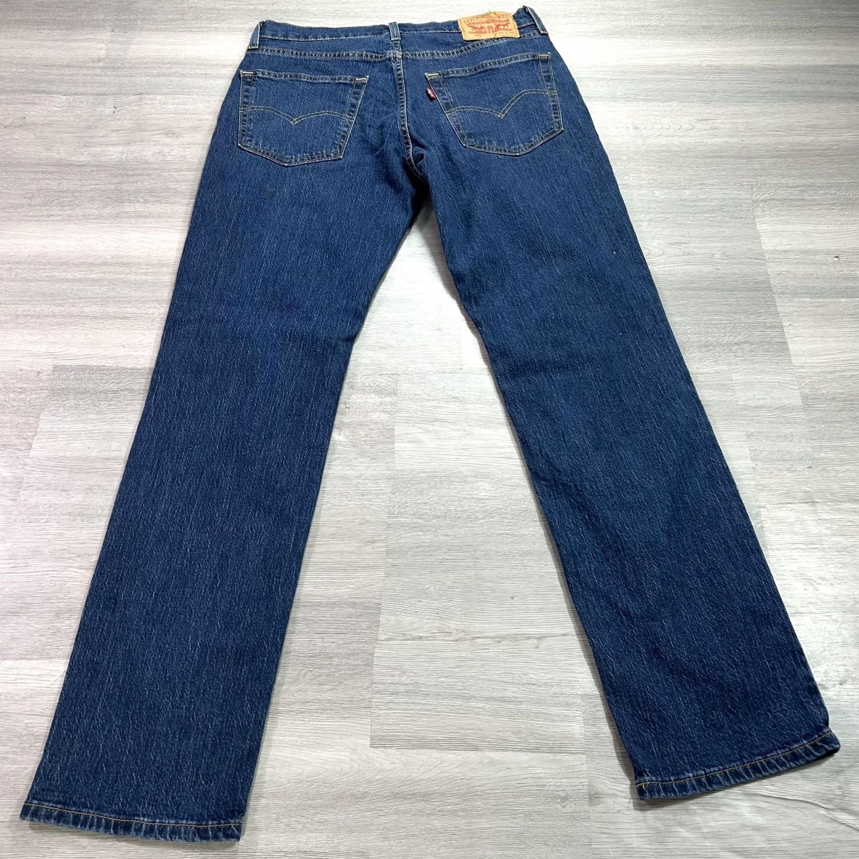 Levi's Levi's 541 Athletic Jeans Mens 30x32 Blue Medium Wash Straight Stretch Denim Pants Size US 30 / EU 46 - 2 Thumbnail