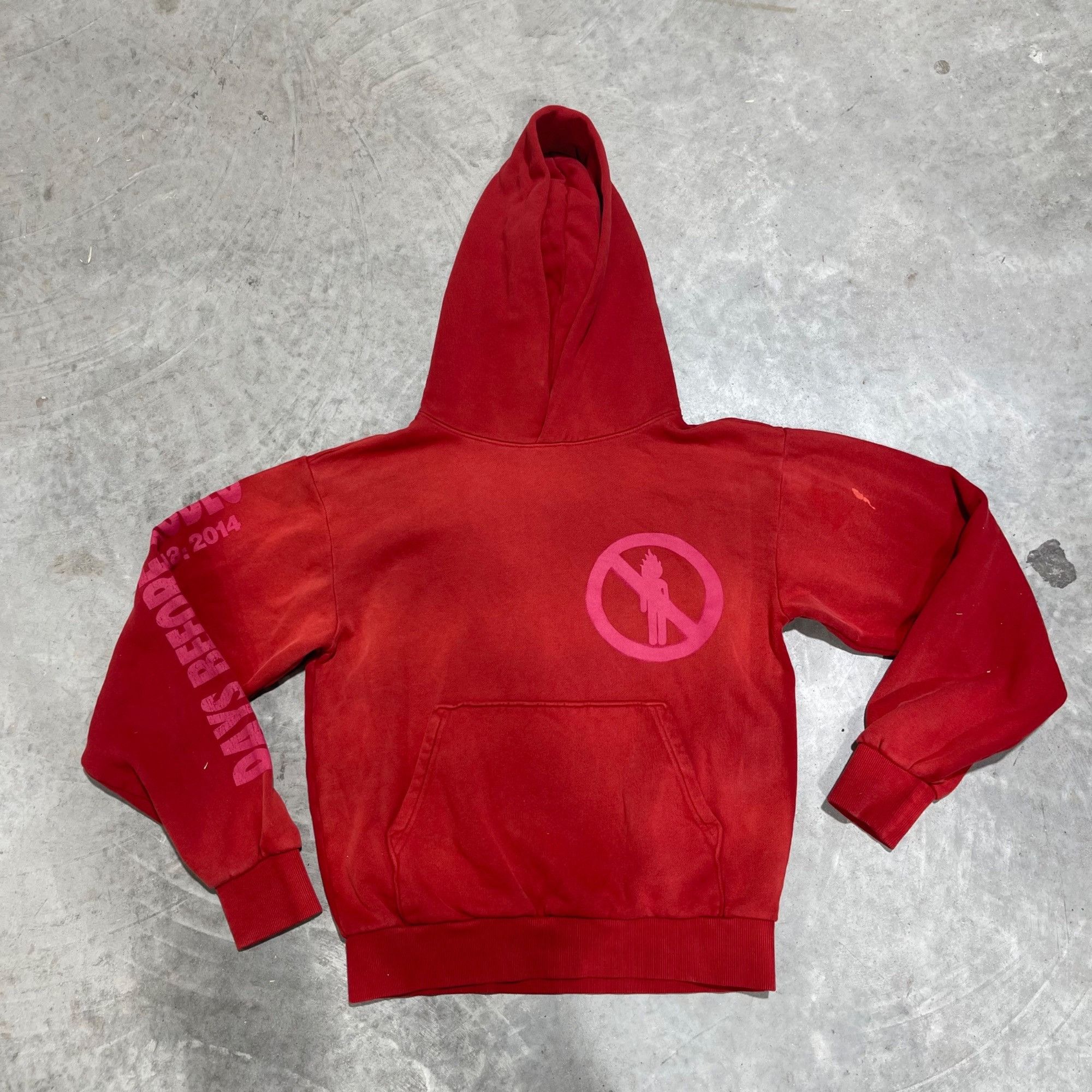 Travis Scott NEW TRAVIS SCOTT DAYS BEFORE RODEO RED HOODIE SZ SMALL Size US S / EU 44-46 / 1 - 1 Thumbnail