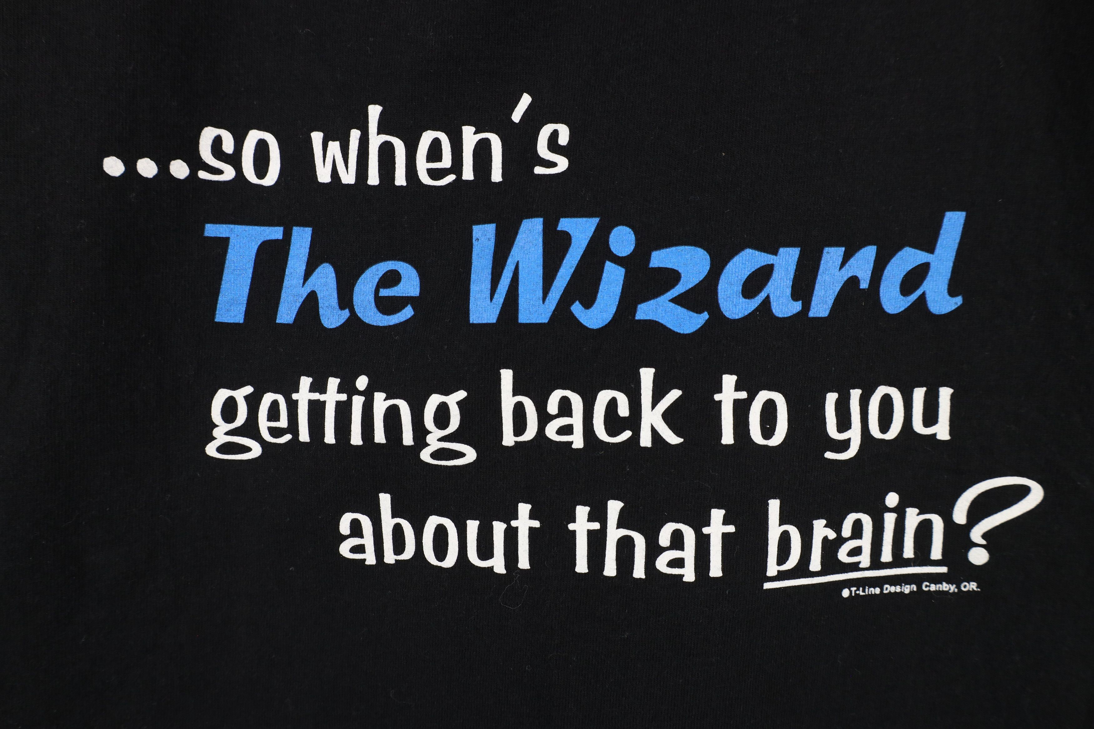 Vintage Vintage Y2K Wizard of Oz Strawman Scarecrow Brain T-Shirt Size US XL / EU 56 / 4 - 4 Thumbnail