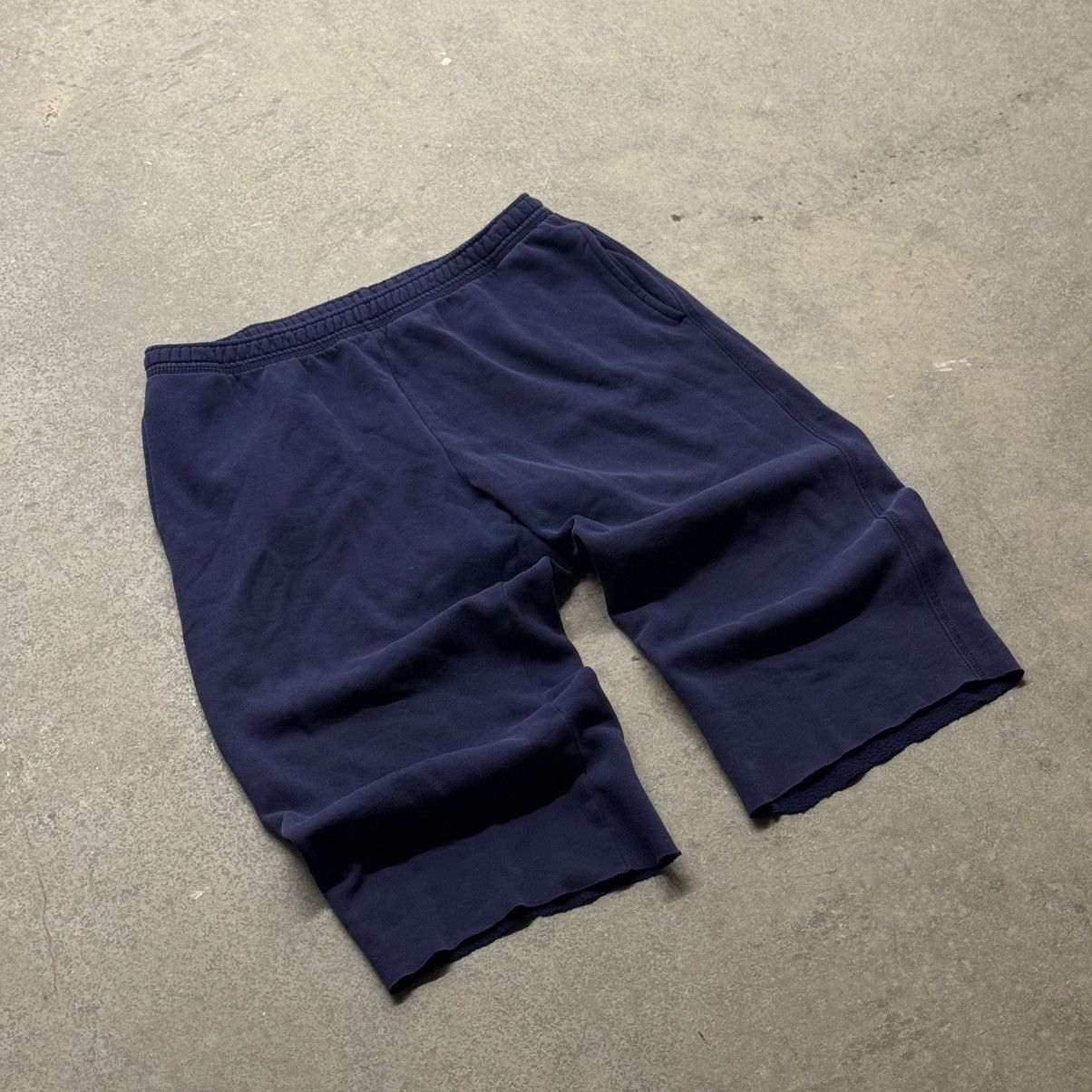 Vintage 90s Y2K Joe Boxer Navy Baggy Sweat Shorts Size 32