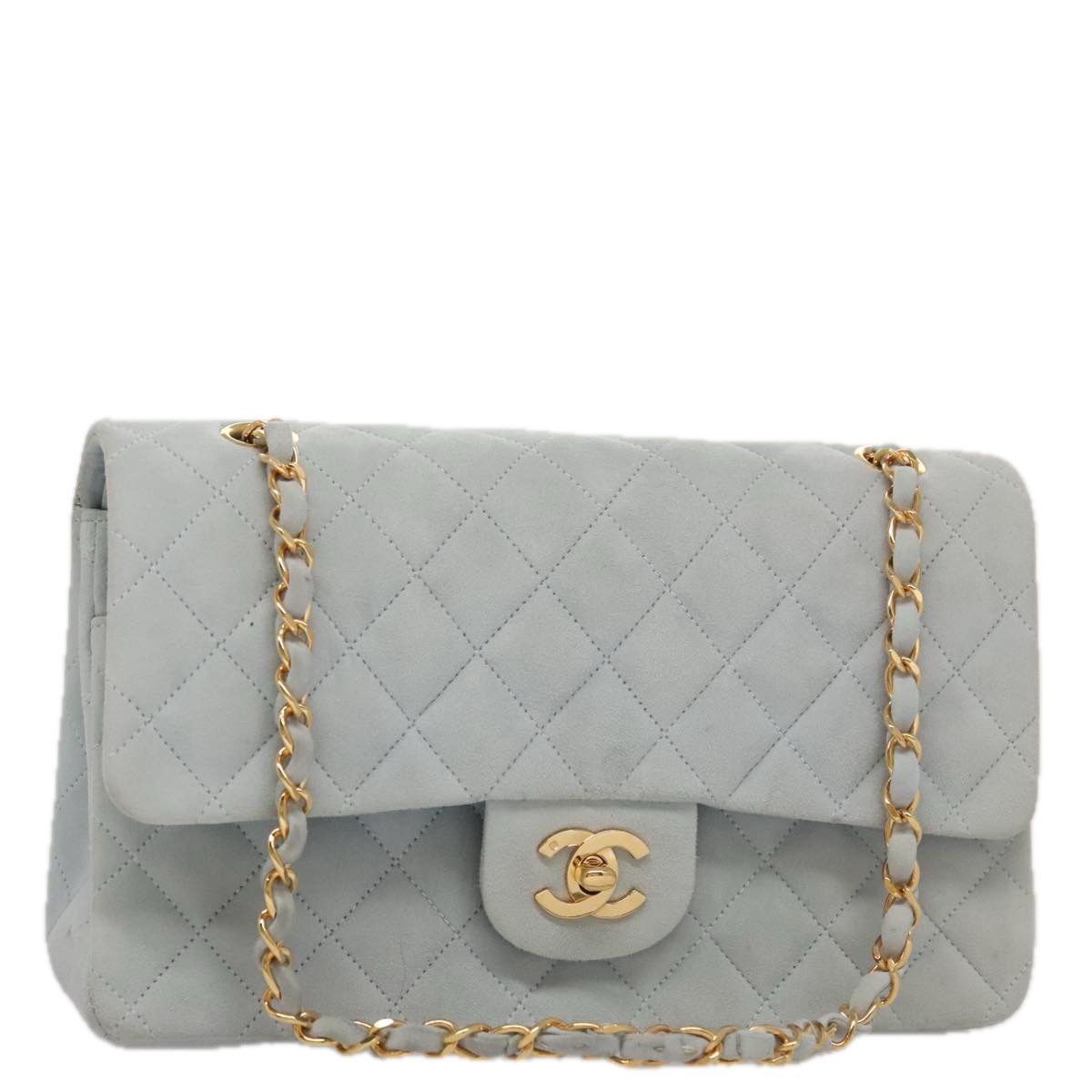Chanel Timeless 23 Blue Suede Shoulder Bag (Pre-Owned) Size ONE SIZE - 1 Thumbnail