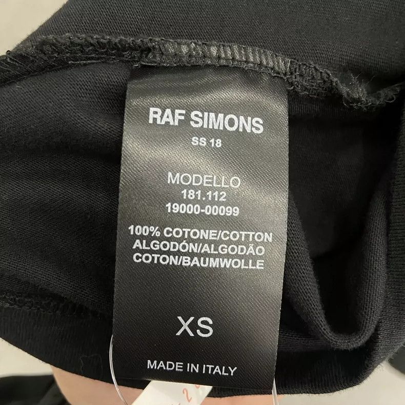 Raf Simons Raf Simons Raf Simons Black Printed Short Sleeve T-Shirt-2 Size US XS / EU 42 / 0 - 5 Thumbnail