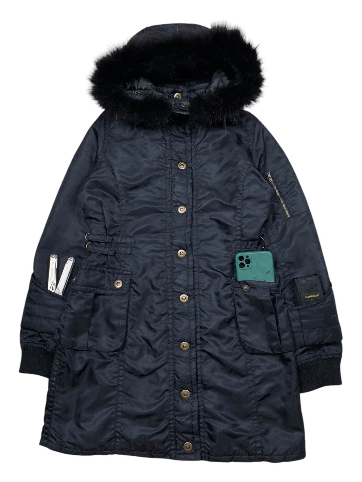 14th Addiction 2000s Lip Service - Fur Hoodie Parka Size US M / EU 48-50 / 2 - 11 Thumbnail