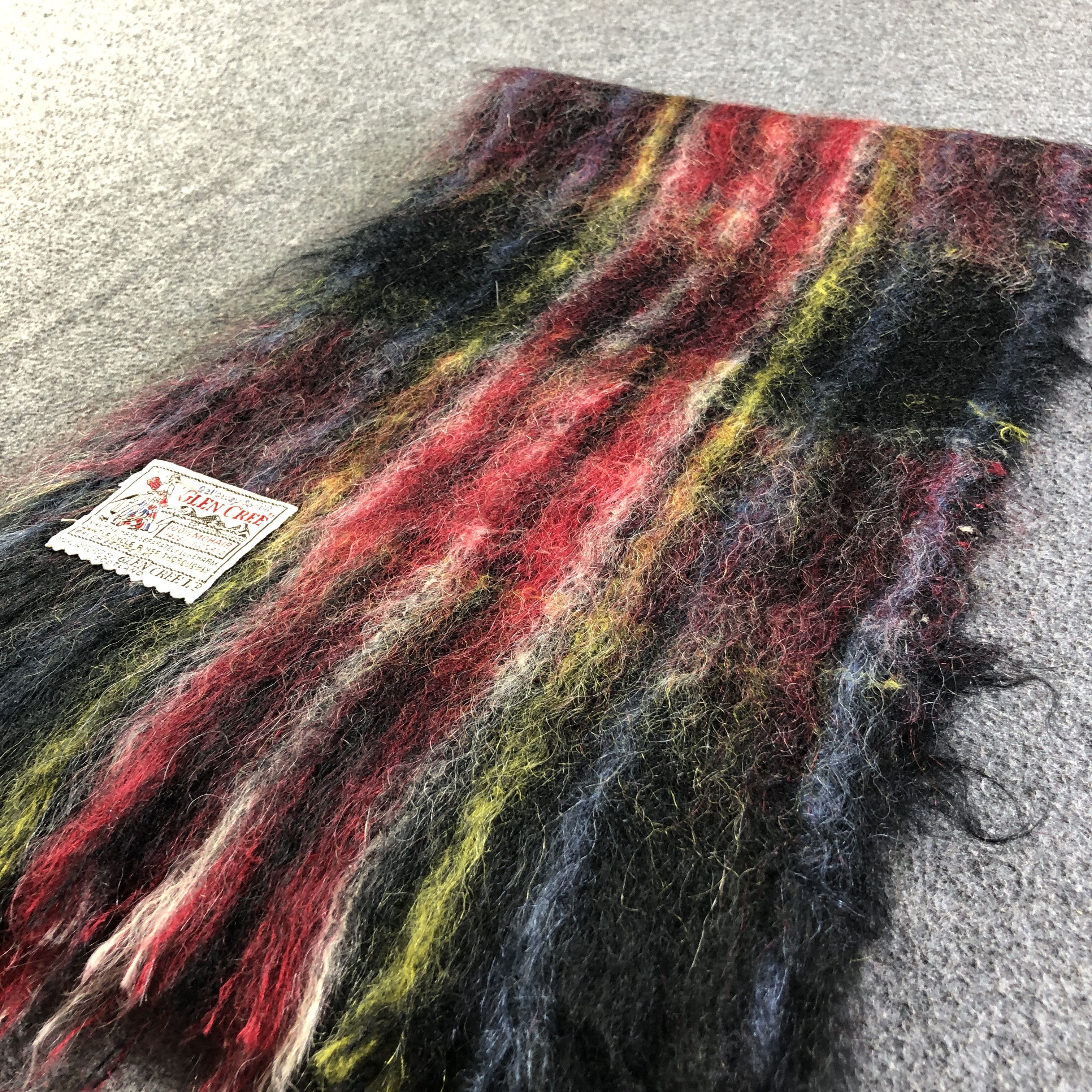 Vintage Glen Cree Tartan Mohair Scarf Muffler Neckwear V2764 Size ONE SIZE - 3 Thumbnail
