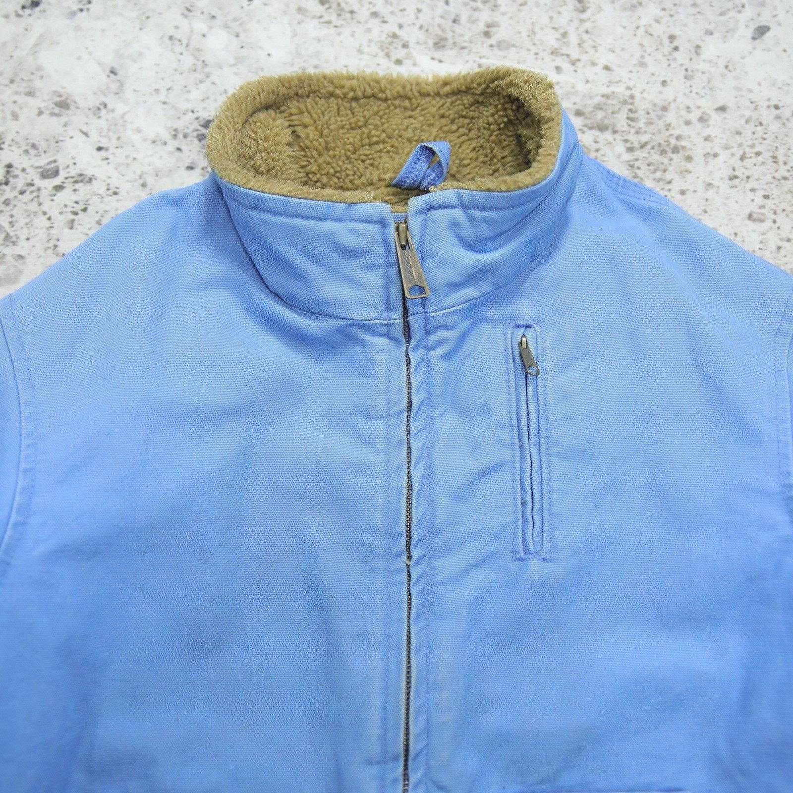 Carhartt Vintage Carhartt WJ022 FHB Blue WOMENS Jacket Sherpa Lined Size US M / EU 48-50 / 2 - 7 Thumbnail