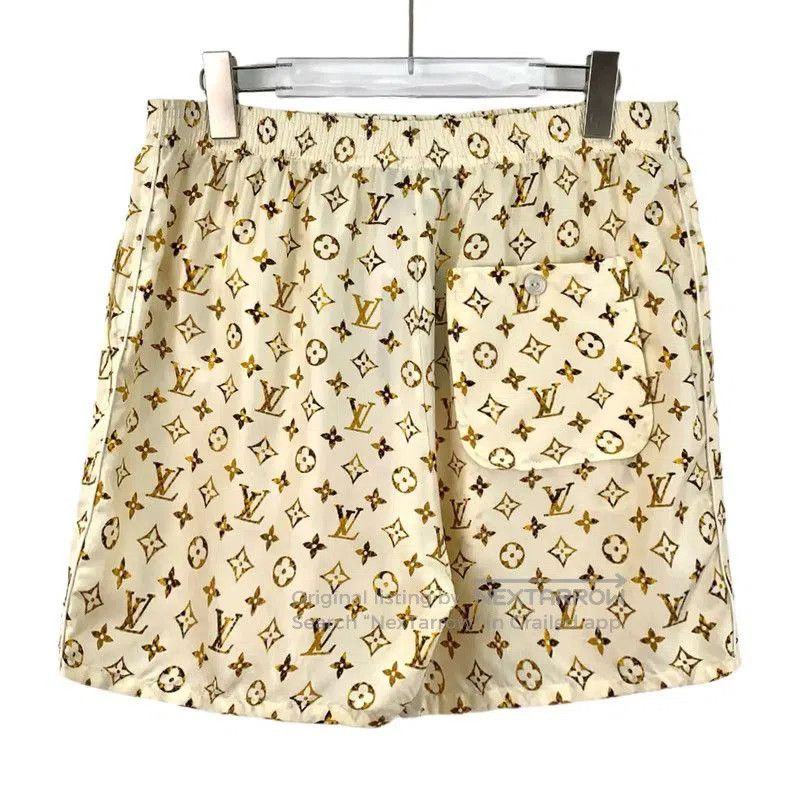 Louis Vuitton Louis Vuitton Beige Silk XXS Women's Shorts . Size 22" - 2 Thumbnail